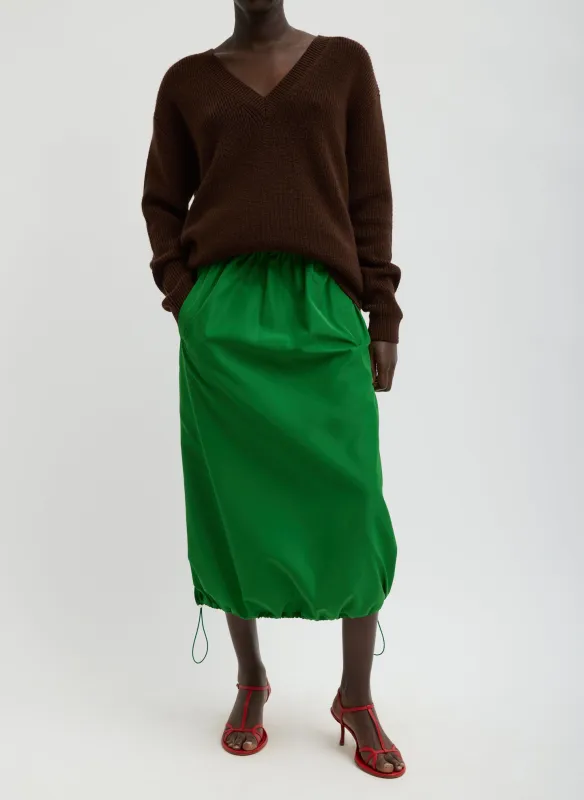 Italian Sporty Nylon Midi Anorak Skirt made by Tibi