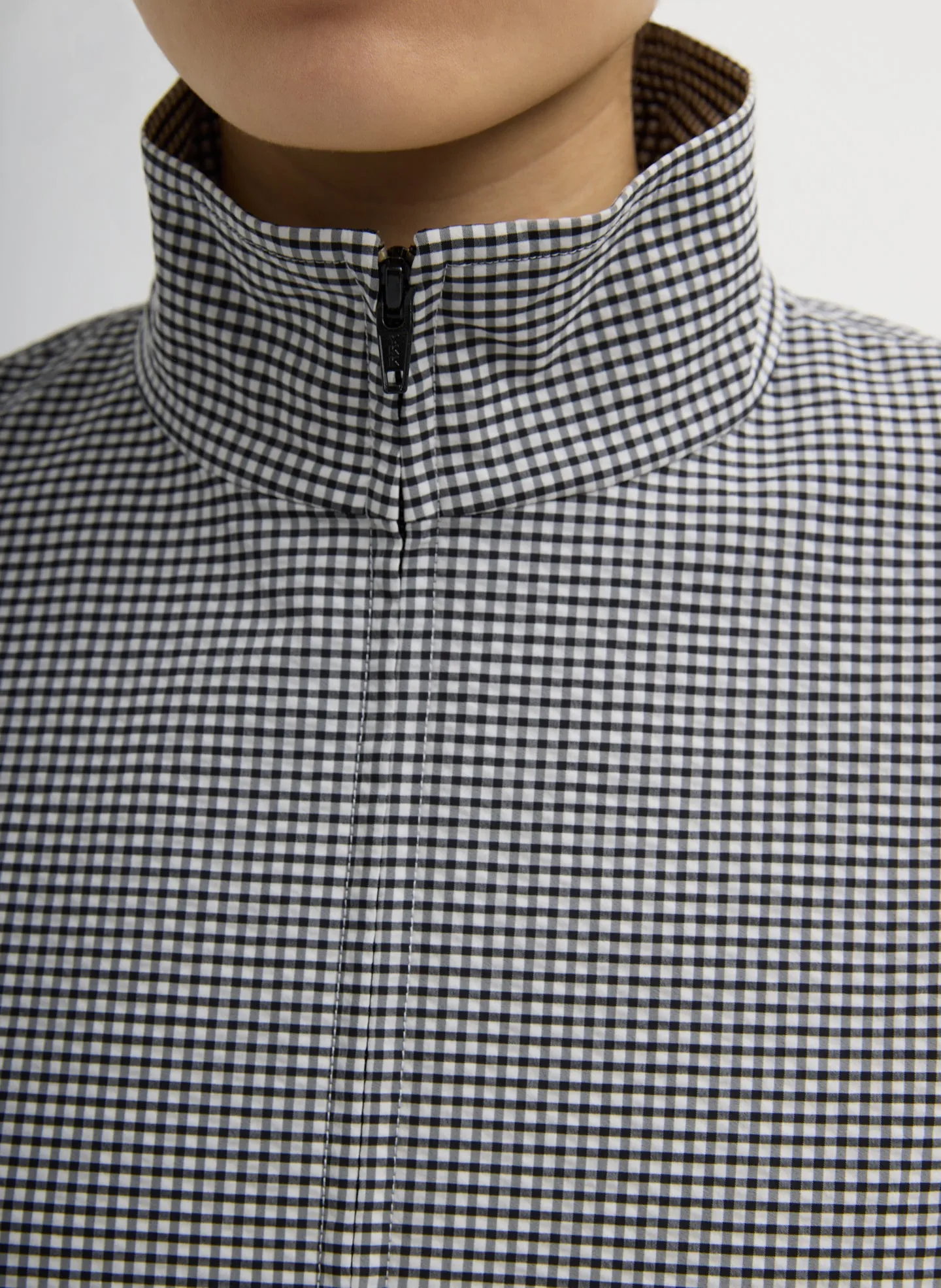 Tech Gingham Track Jacket sold by Tibi product image thumbnail 5
