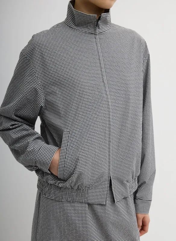 Tech Gingham Track Jacket made by Tibi