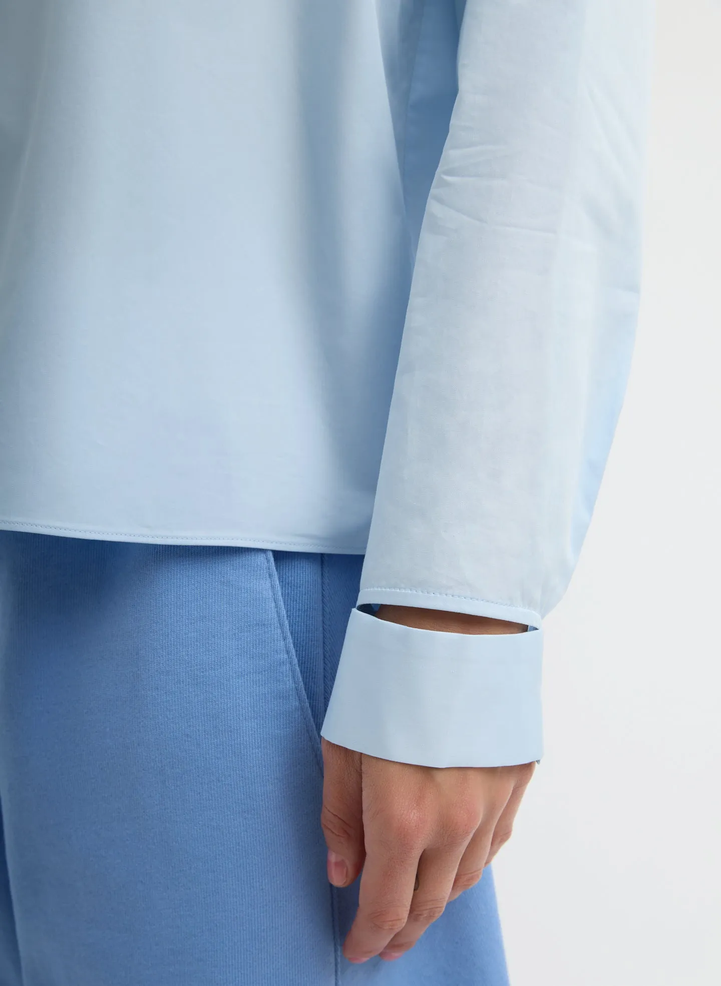 Eco Poplin Funnel Neck Dolman Top sold by Tibi product image thumbnail 5