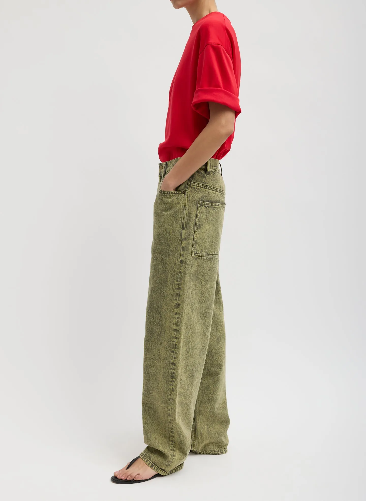 Lab Washed Denim Dennis Jean sold by Tibi product image thumbnail 2