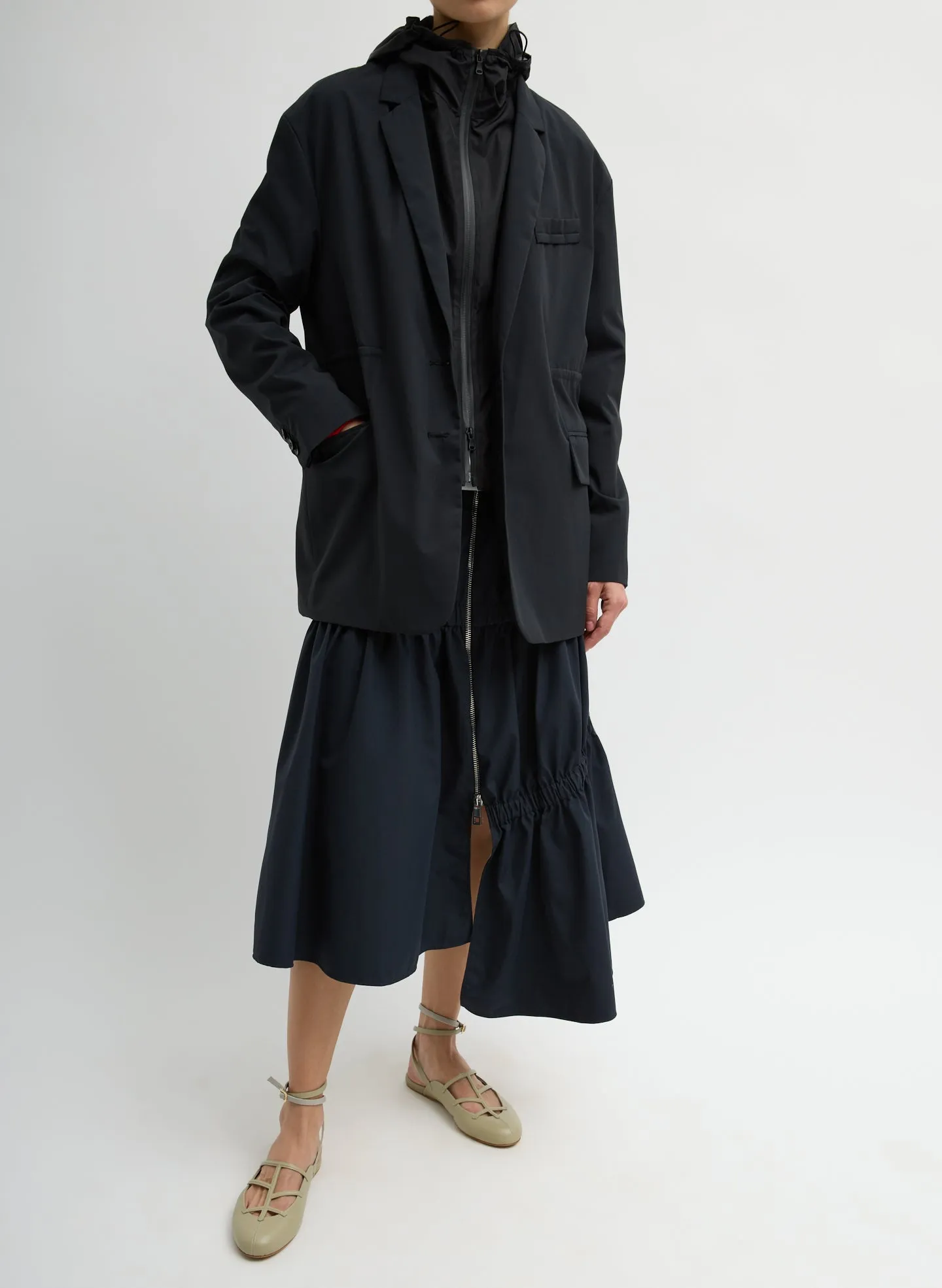 Tech Suiting Asymmetrical Skirt sold by Tibi product image thumbnail 4