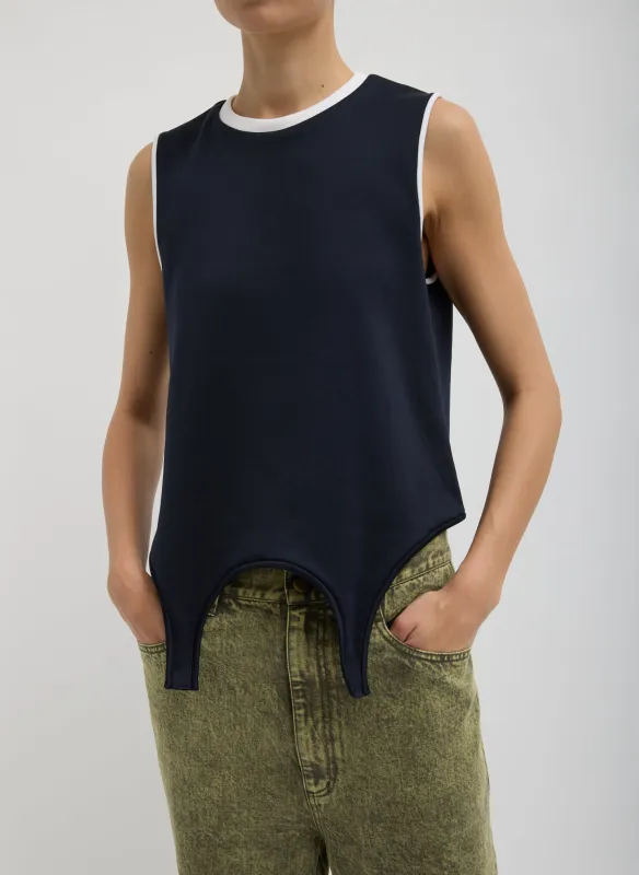 Active Knit Flip Tank made by Tibi