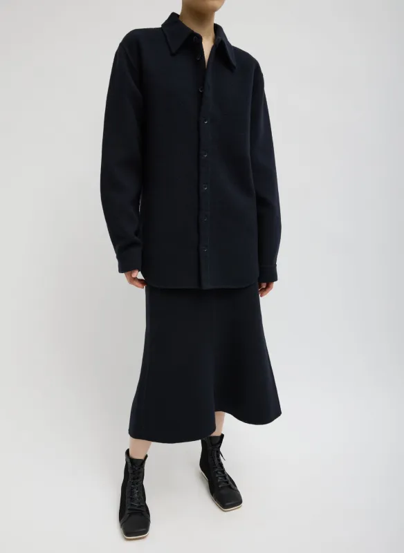 Luxe Double Faced Wool Angora Sculpted Skirt sold by Tibi