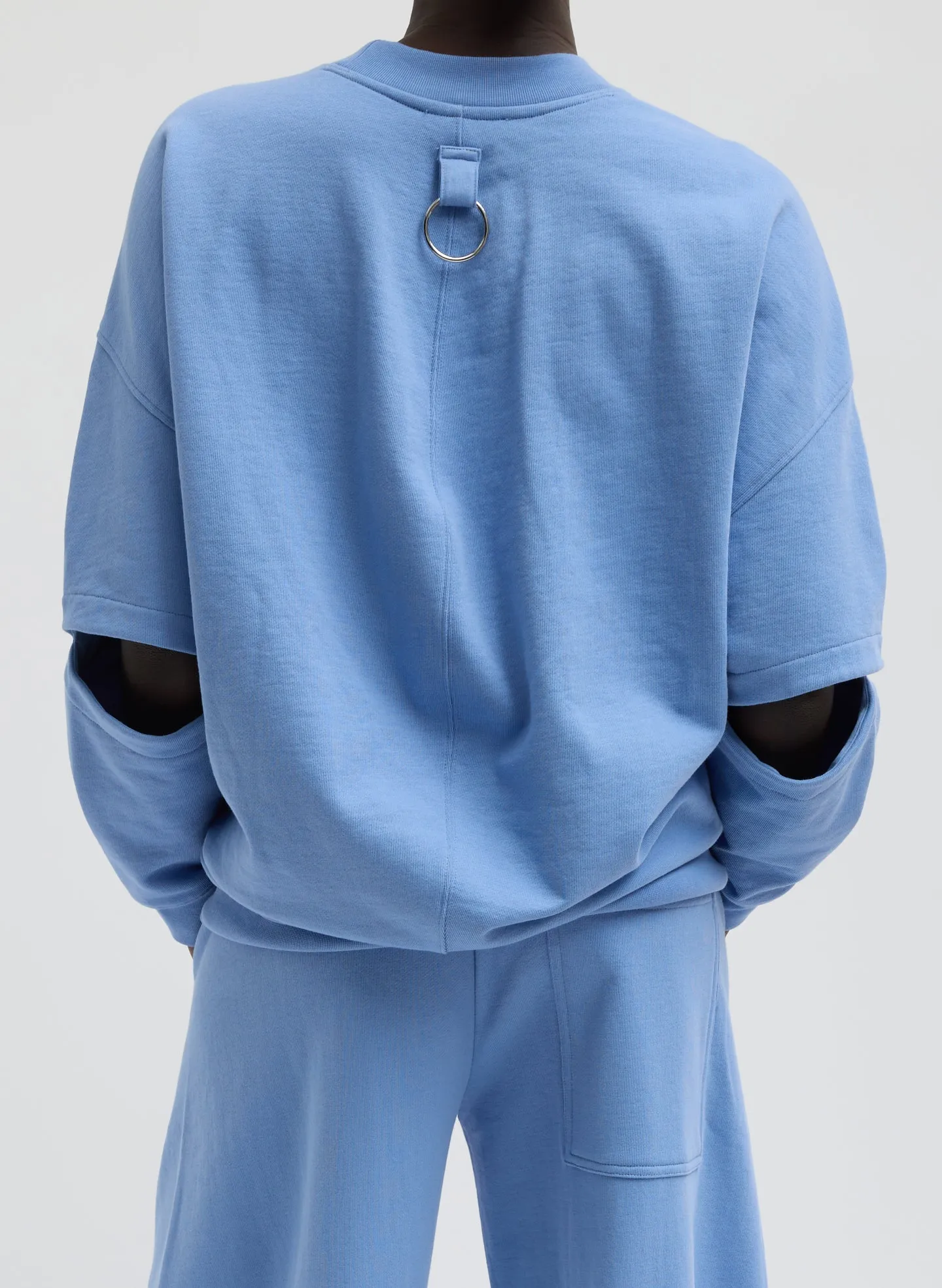 Cocoon Crewneck Sweatshirt sold by Tibi product image thumbnail 2