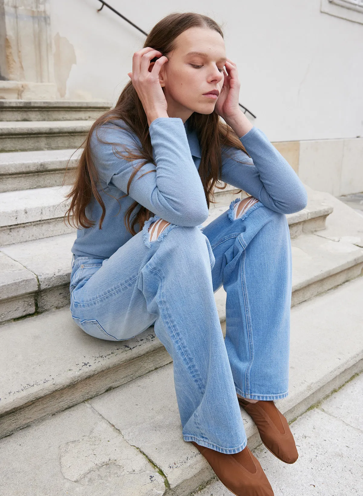 Vintage Wash Denim Ryder Jean sold by Tibi product image thumbnail 2