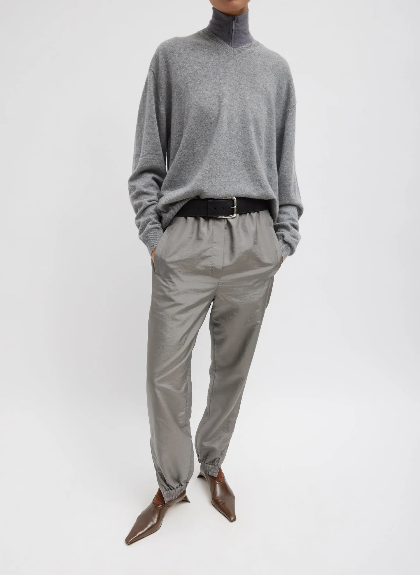 Crispy Nylon Kat Jogger sold by Tibi