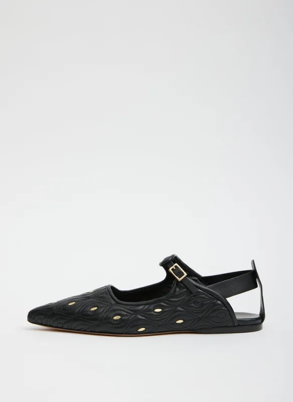 Rudolph Studded Flat sold by Tibi