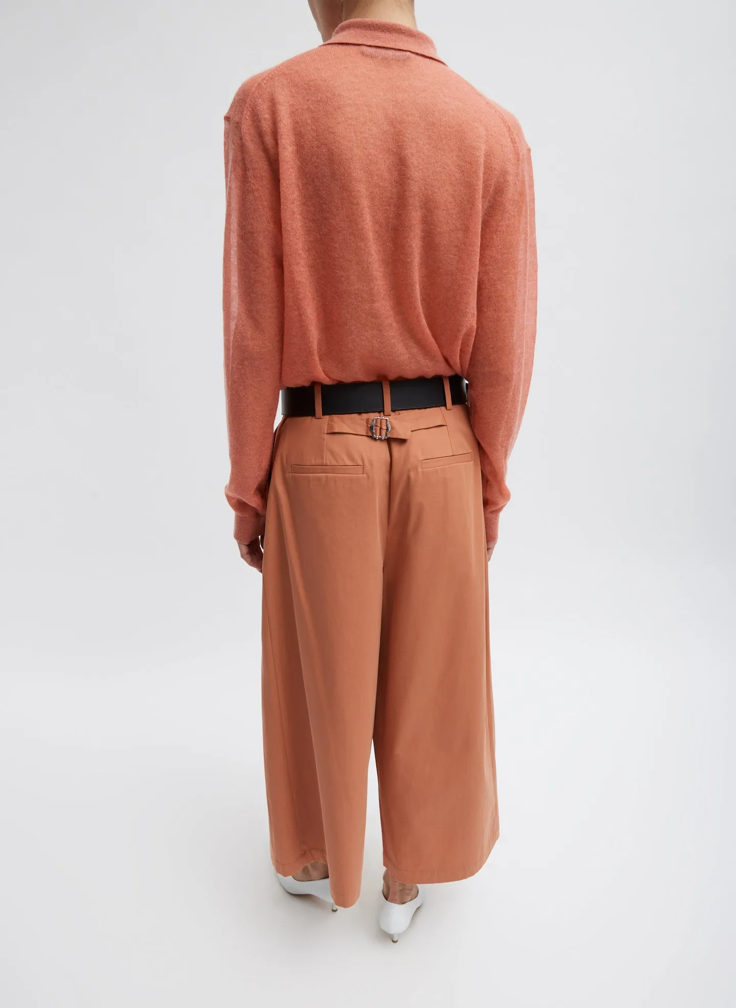 Bio Twill Triple Pleat Cropped Pant sold by Tibi product image thumbnail 3