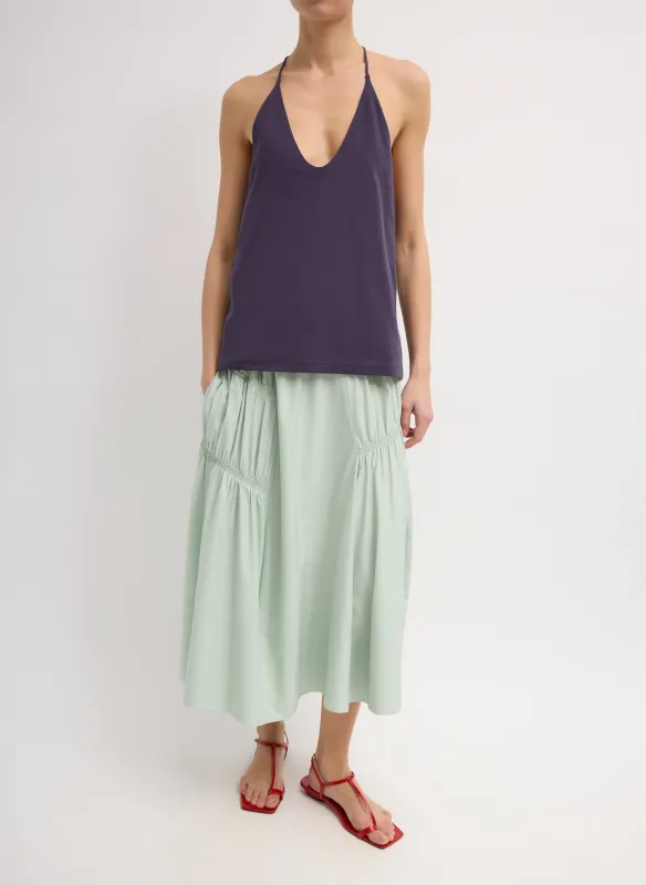 Shirred Nylon Paneled Skirt sold by Tibi