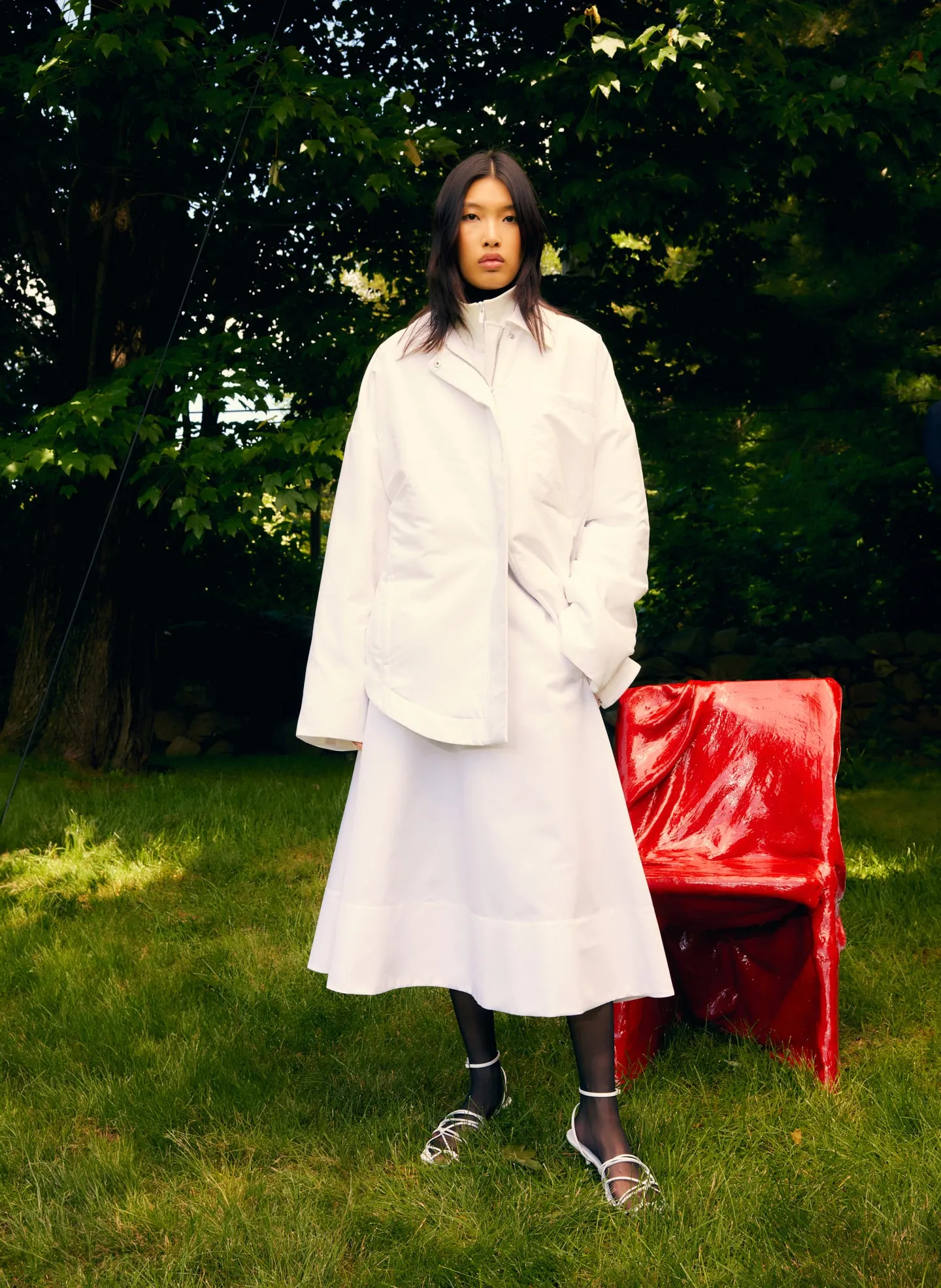 Clyde Padding Shirt Jacket sold by Tibi product image thumbnail 3