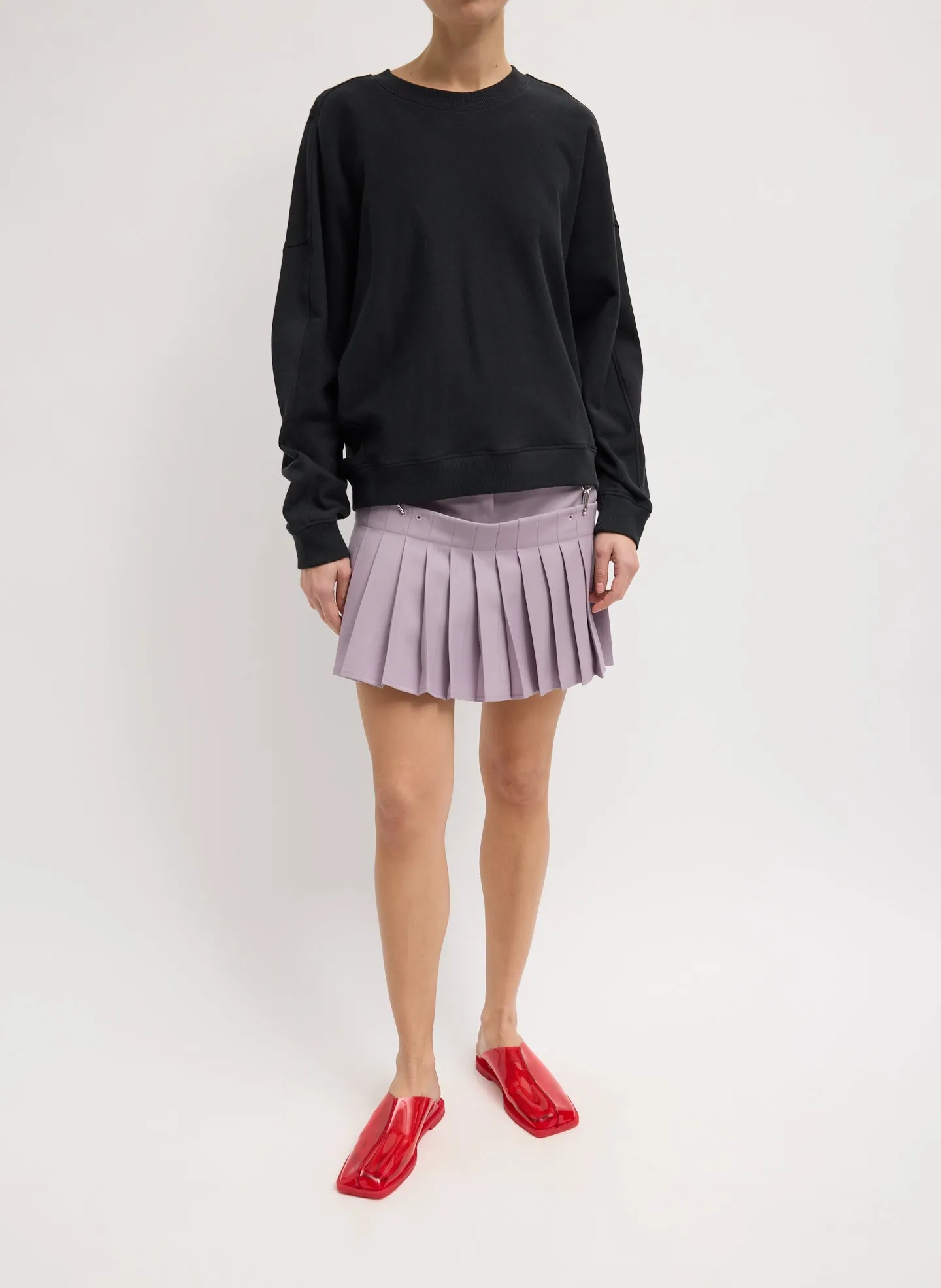 Grain De Poudre Convertible Pleated Short sold by Tibi
