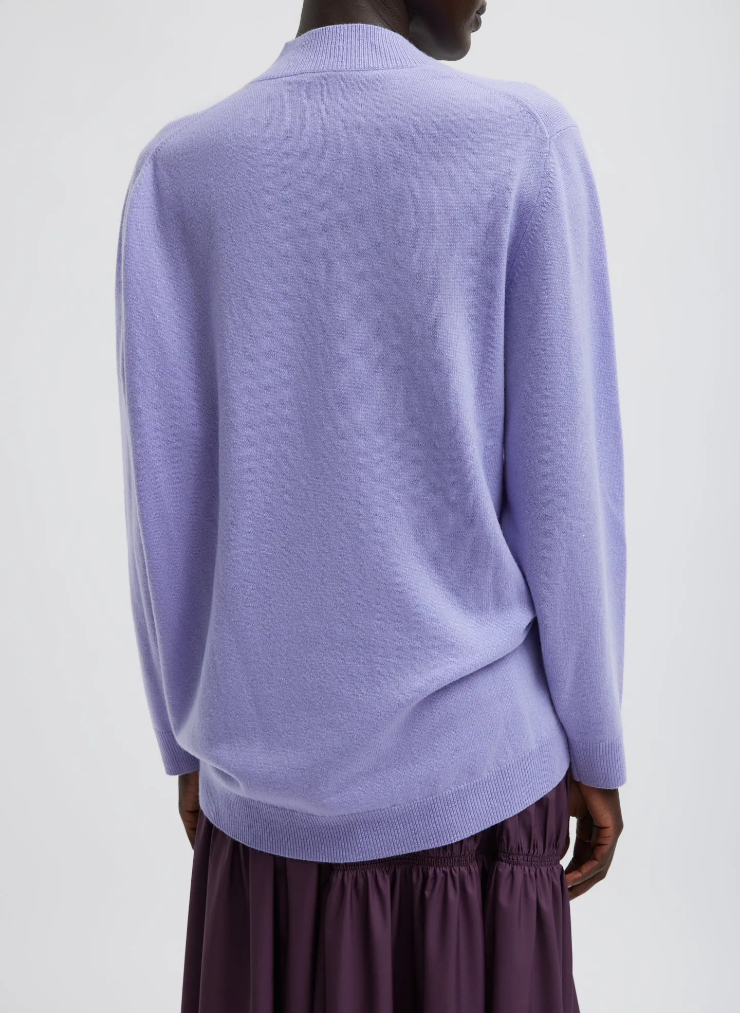 Washable Cashmere Warp V-Neck Pullover sold by Tibi product image thumbnail 3