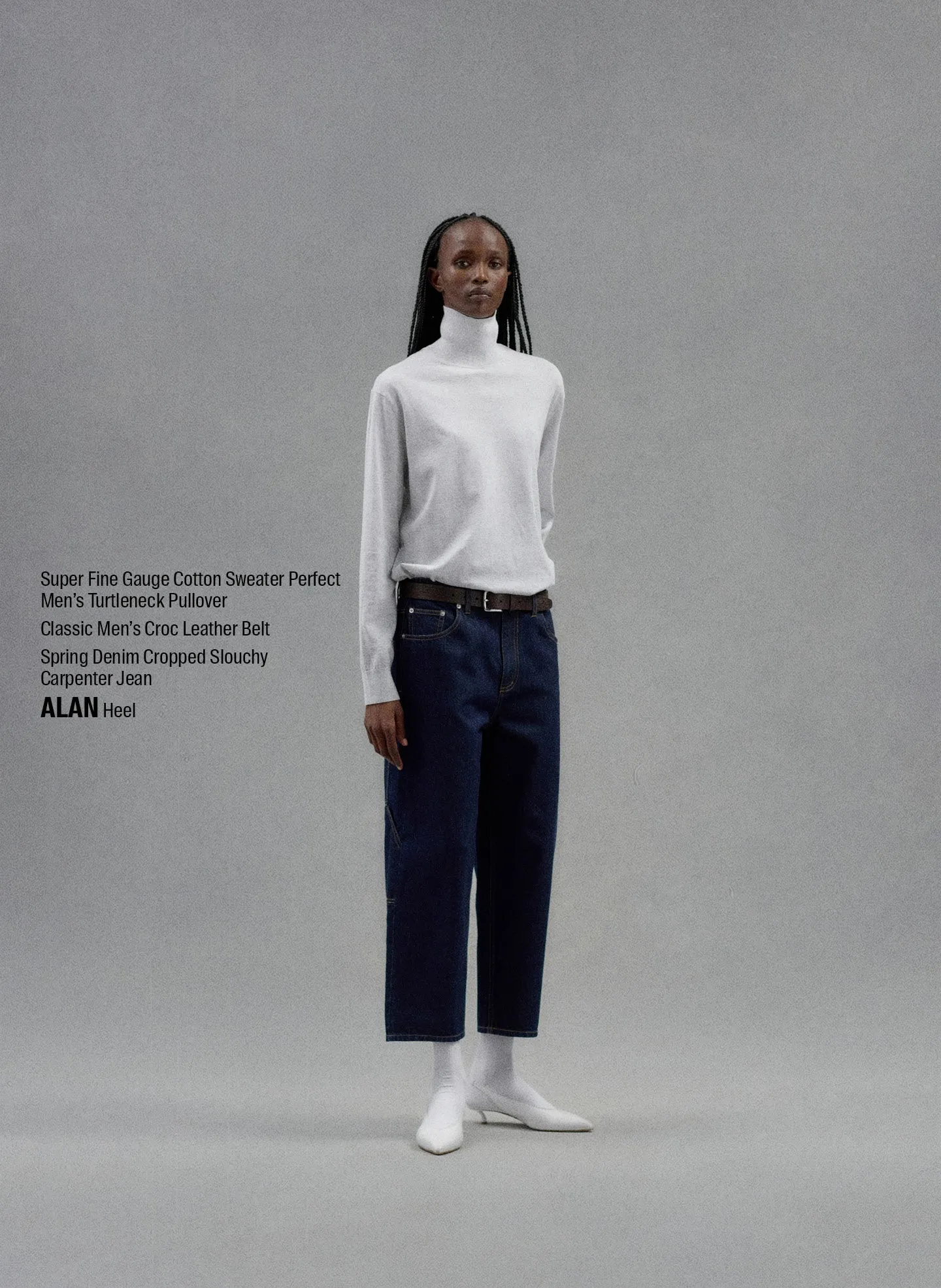 Spring Denim Cropped Slouchy Cargo Jean sold by Tibi product image thumbnail 2