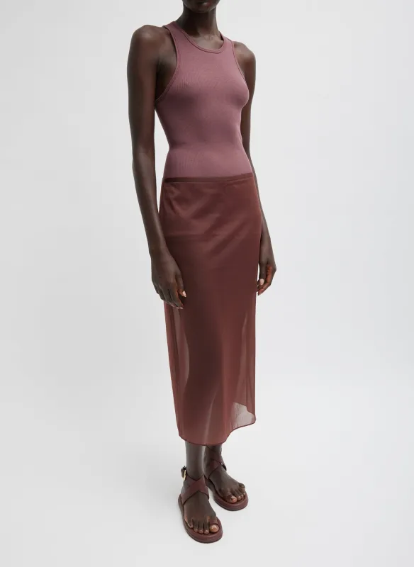 Sheer Gauze Maxi Pencil Skirt sold by Tibi