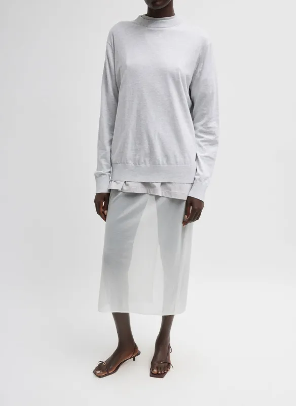 Sheer Gauze Maxi Pencil Skirt made by Tibi