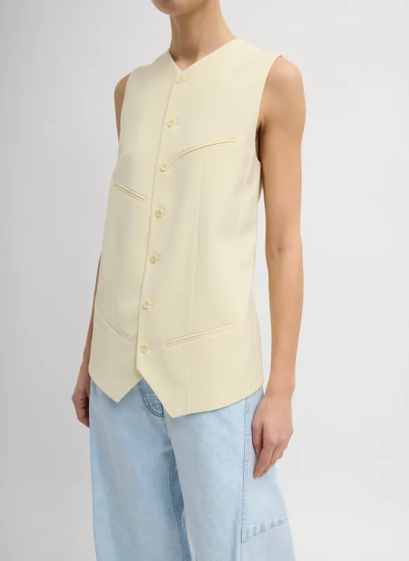 Tropical Wool Easy Vest sold by Tibi