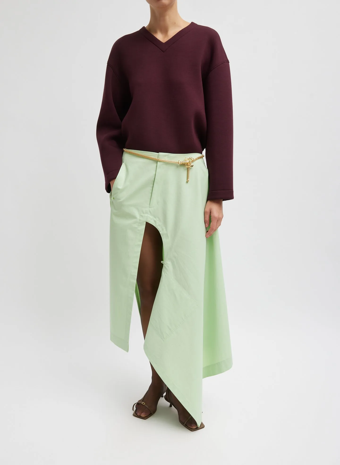 Bio Twill Riding Skirt sold by Tibi product image thumbnail 2