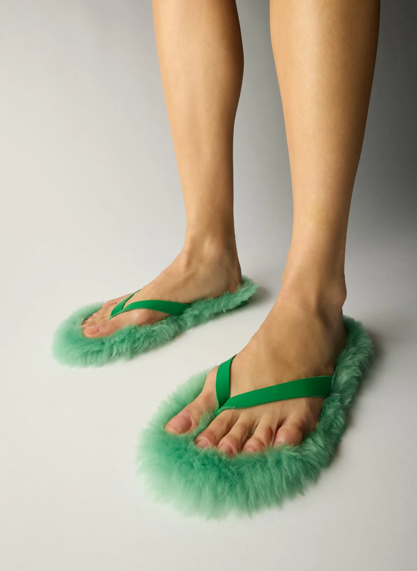 Bryan Shearling Flip Flop sold by Tibi product image thumbnail 2