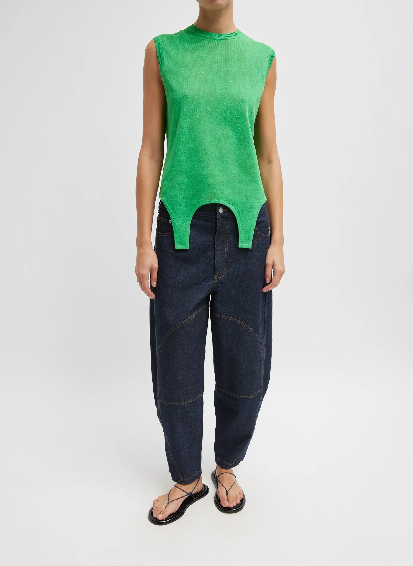 Crispy Sleeveless Sweater sold by Tibi product image thumbnail 3