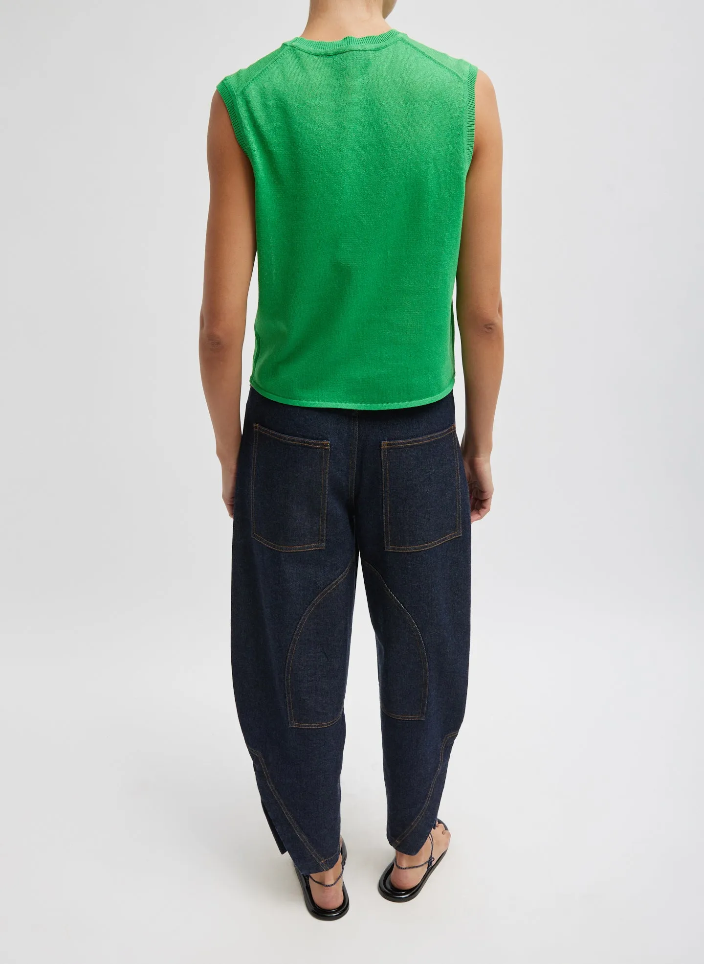 Crispy Sleeveless Sweater sold by Tibi product image thumbnail 4