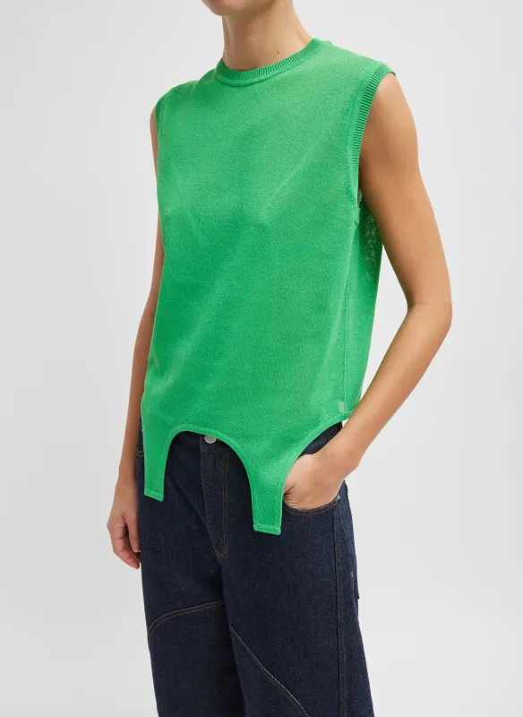 Crispy Sleeveless Sweater made by Tibi