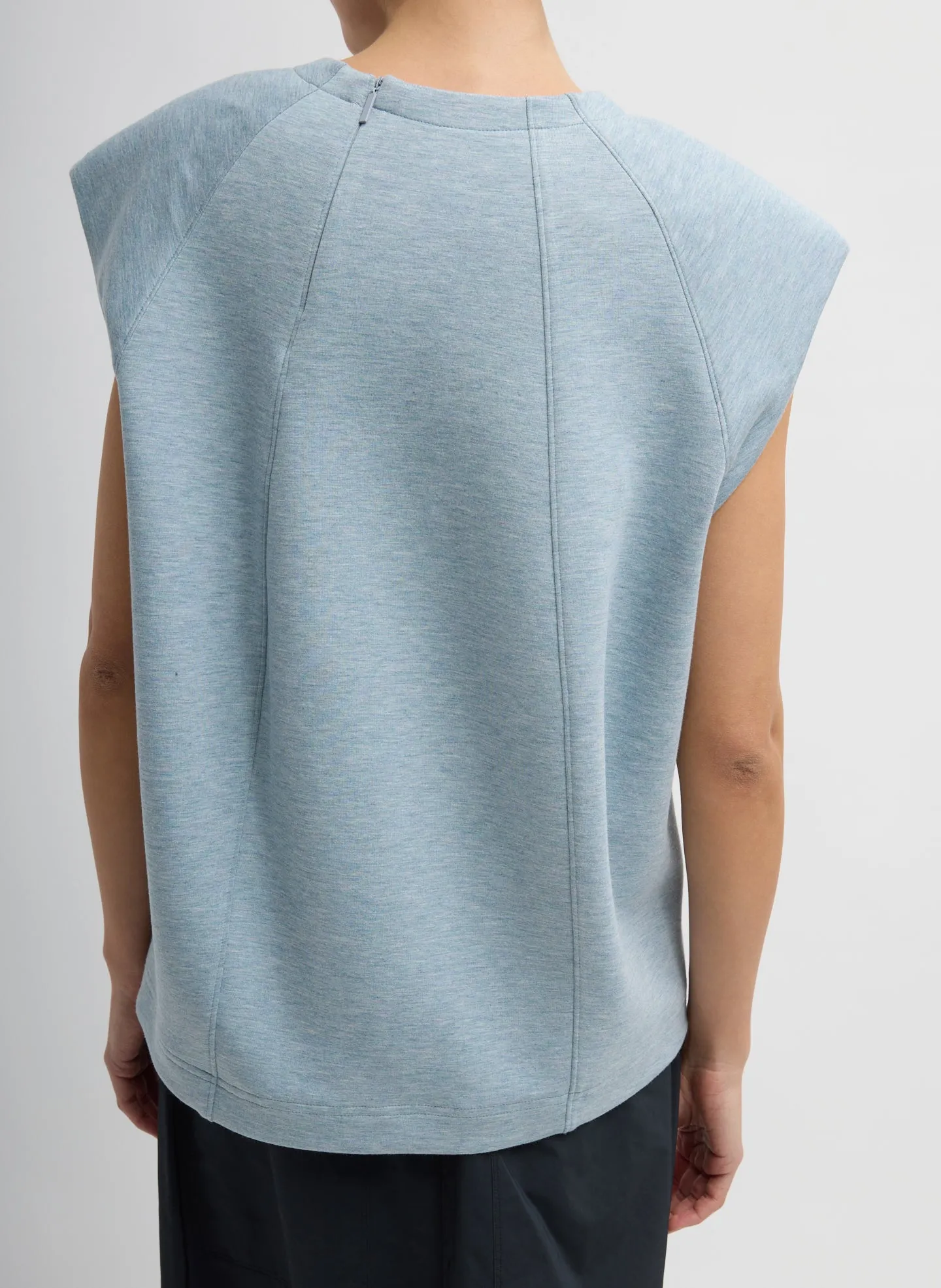 Bonded Viscose Sculpted Sleeveless Top sold by Tibi product image thumbnail 3