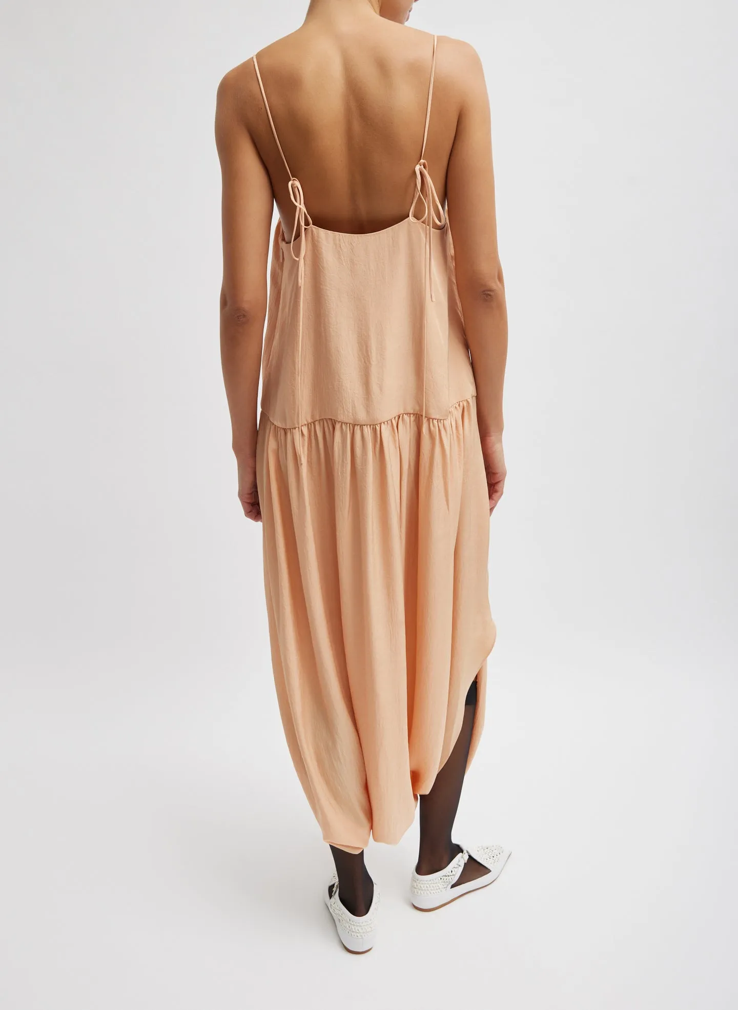 Spring Acetate Strappy Jalouise Dress sold by Tibi product image thumbnail 4