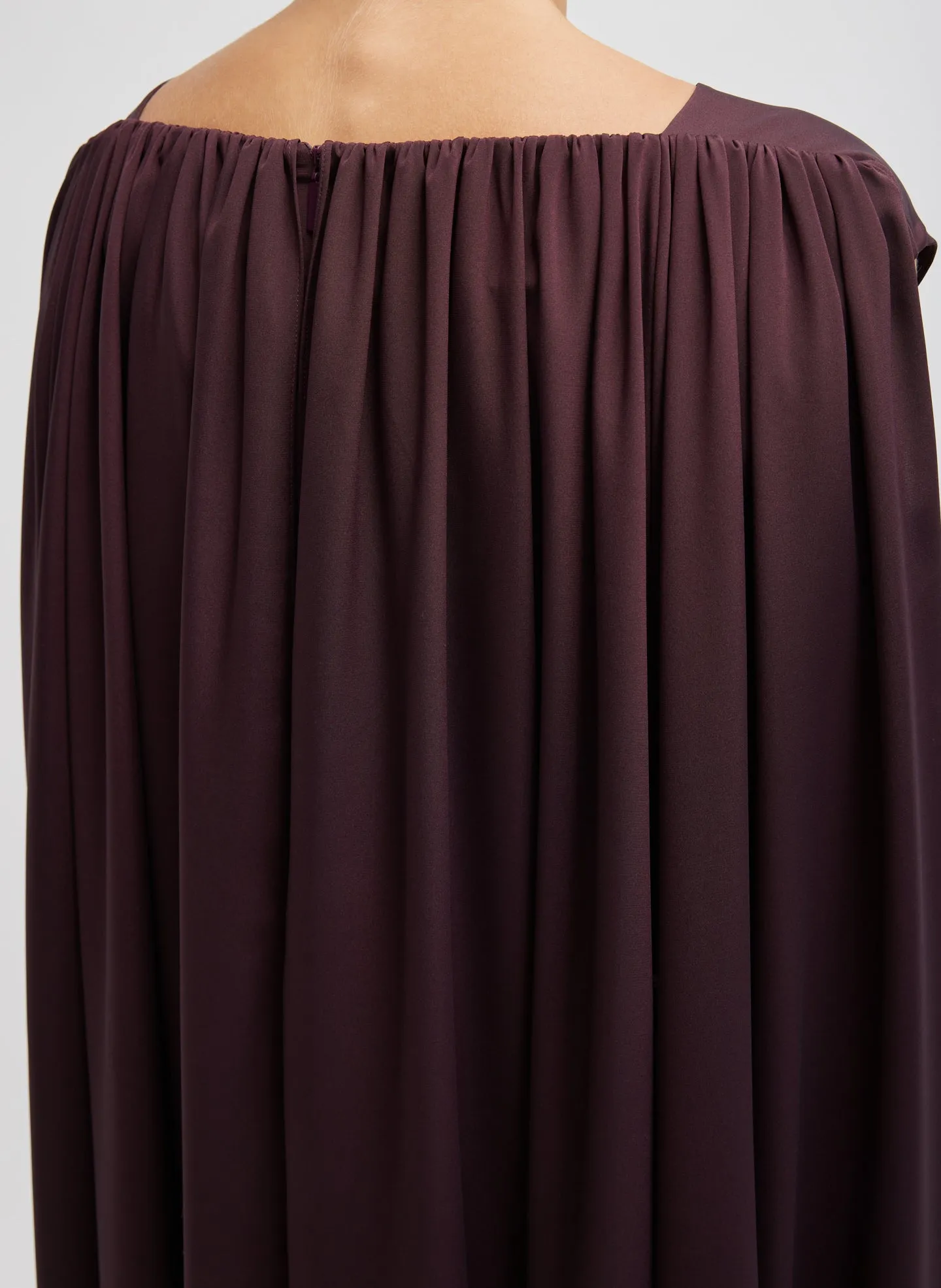 Stretch Silk Nylon Wide Neck Cape Dress sold by Tibi product image thumbnail 4