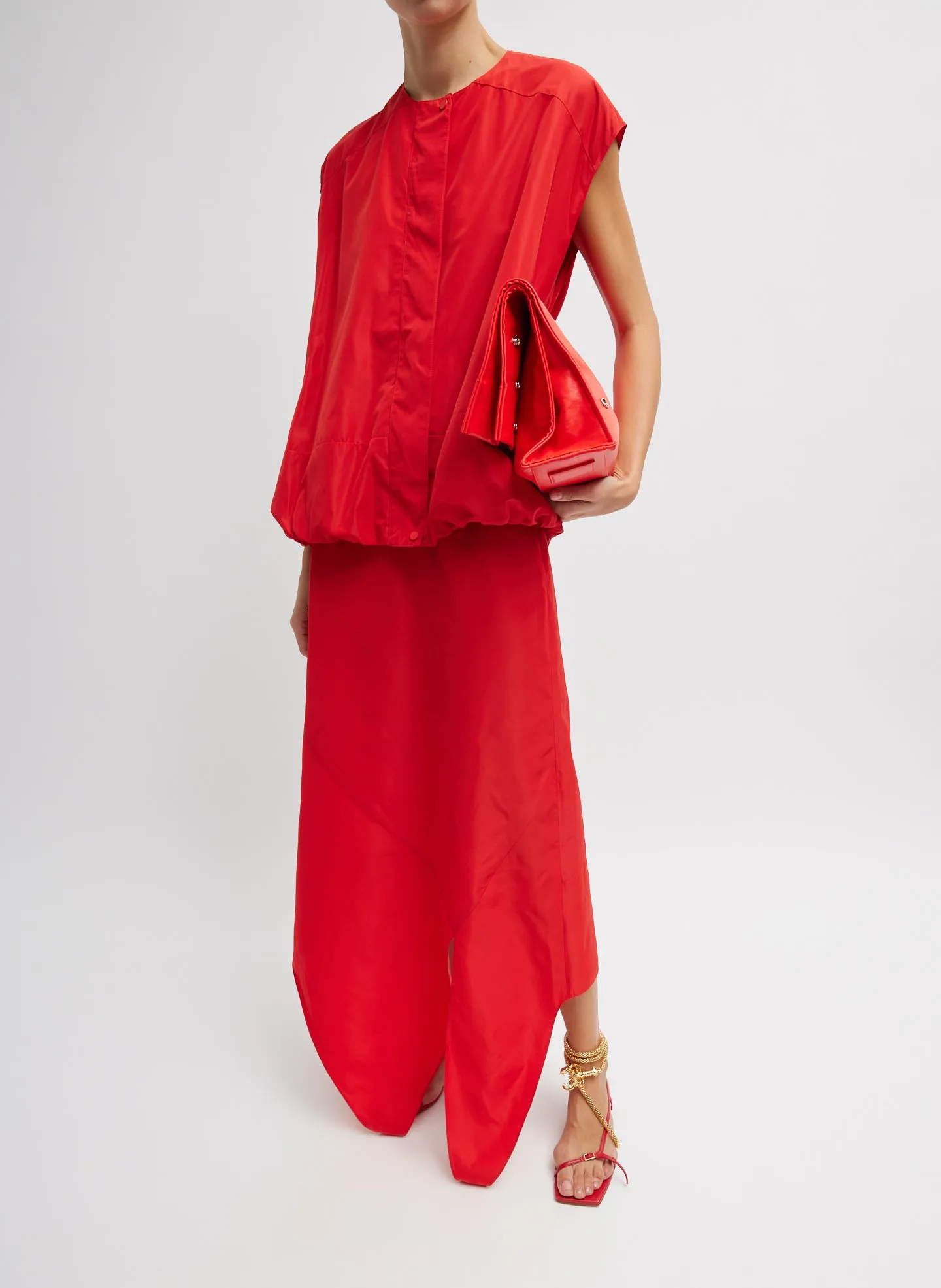 Italian Sporty Nylon Tie Skirt sold by Tibi product image thumbnail 2