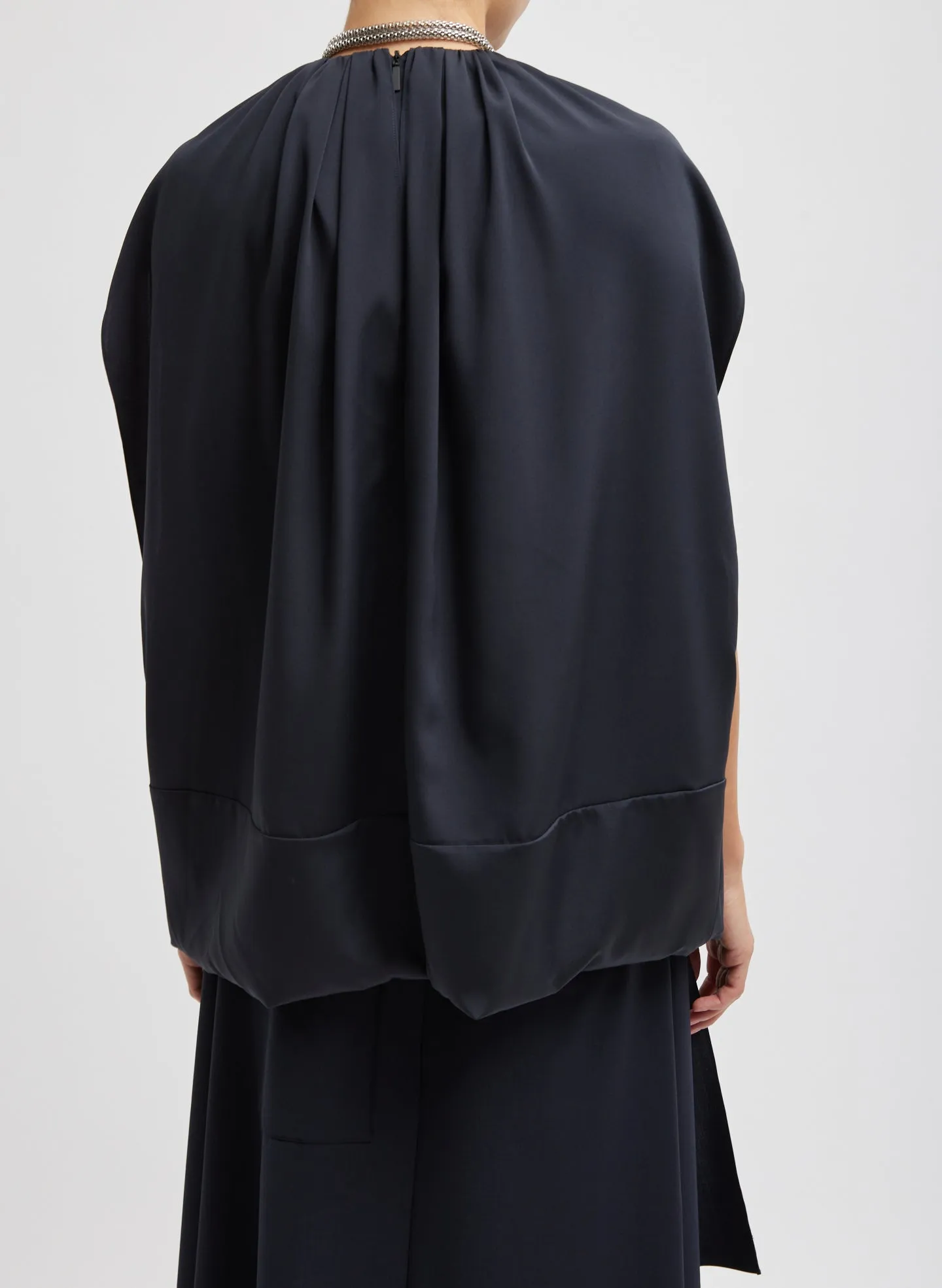 Stretch Silk Nylon Cape Top sold by Tibi product image thumbnail 4