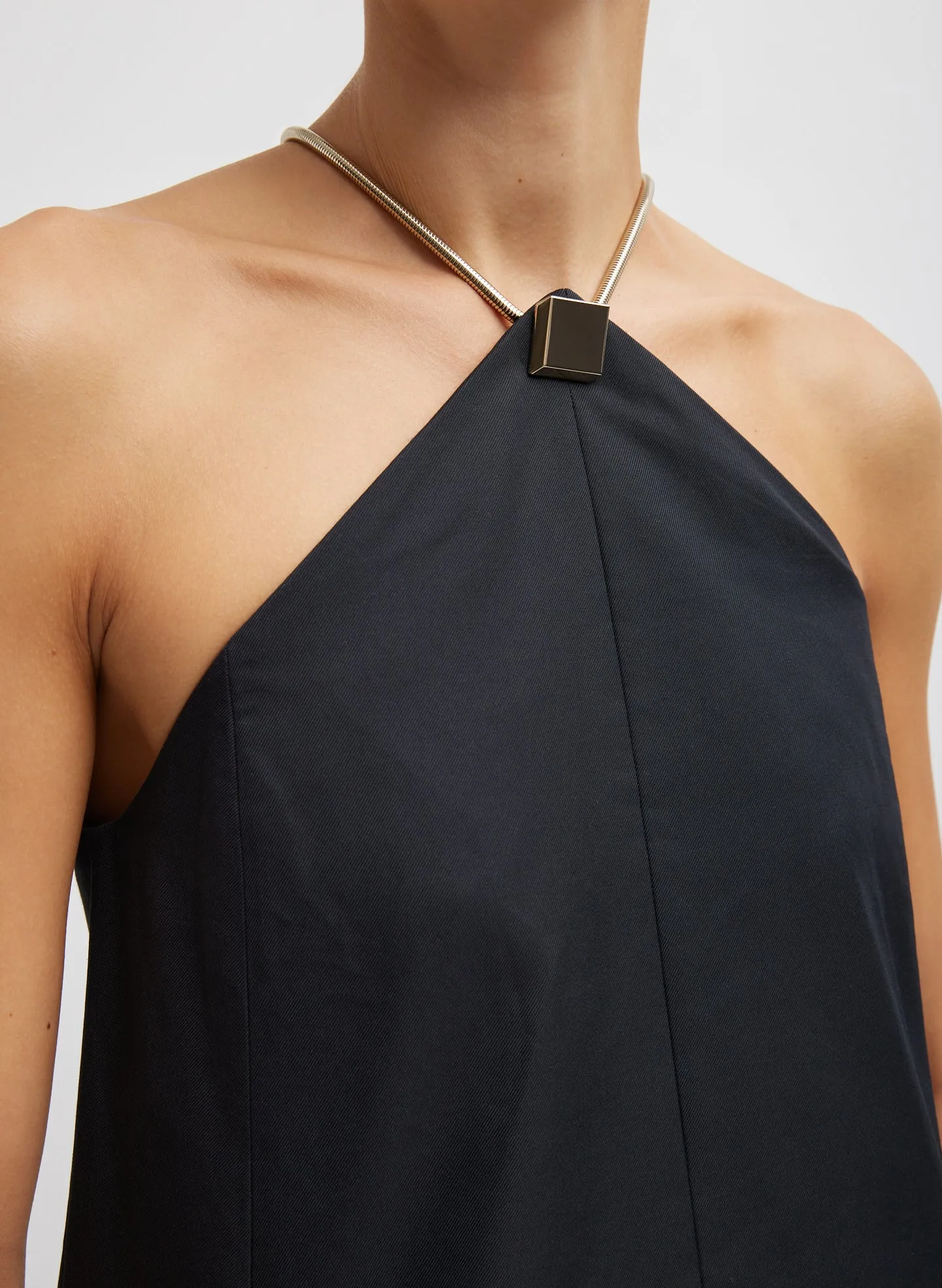 Tech Twill Lavalliere Halter Dress sold by Tibi product image thumbnail 2