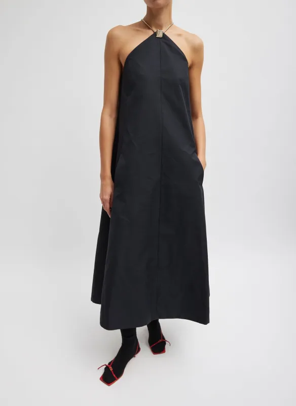 Tech Twill Lavalliere Halter Dress sold by Tibi
