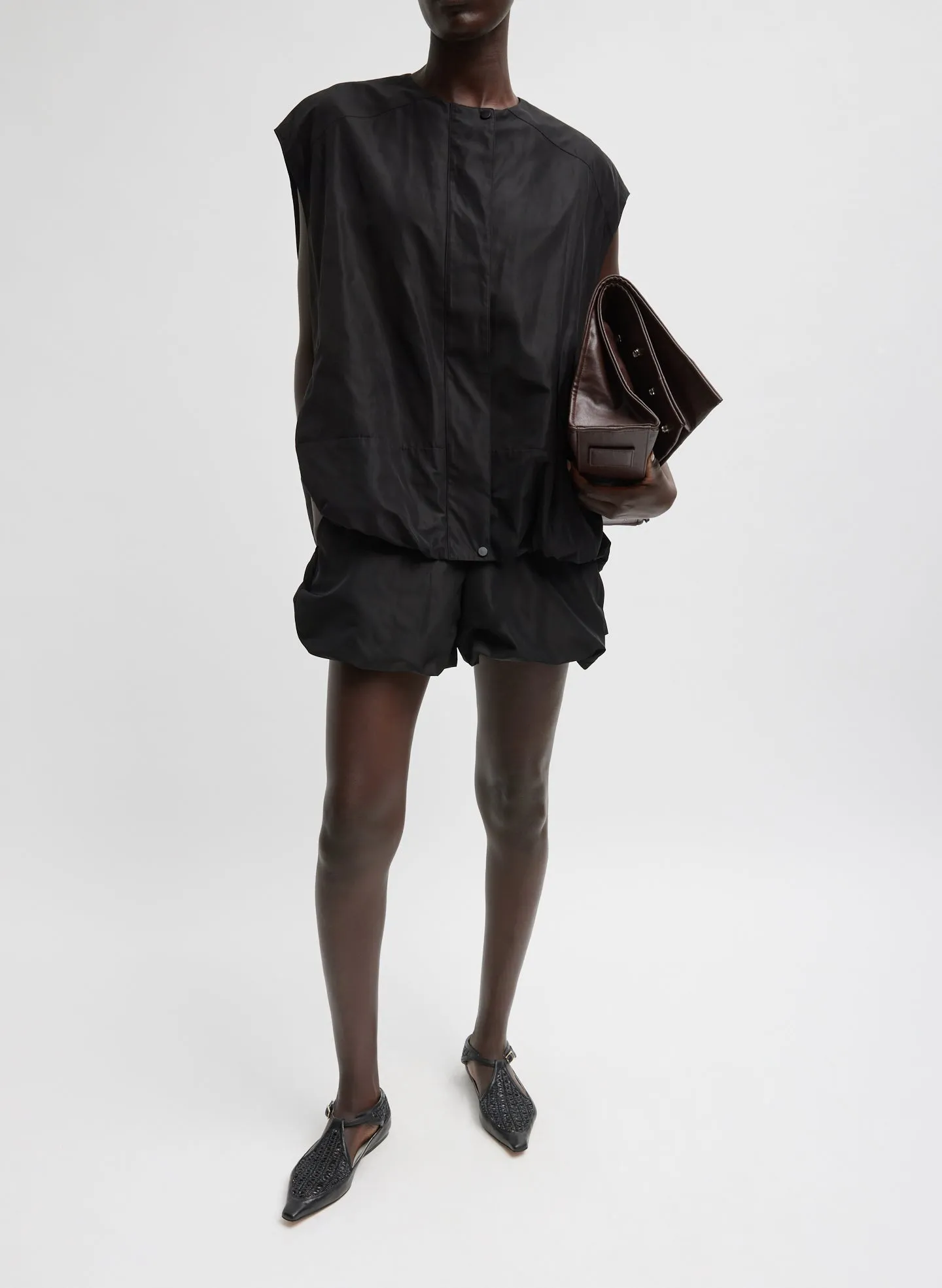 Italian Sporty Nylon Sleeveless Blousant Vest sold by Tibi product image thumbnail 5