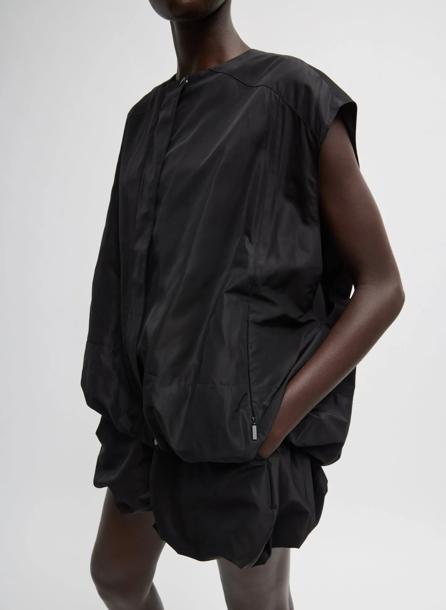 Italian Sporty Nylon Sleeveless Blousant Vest sold by Tibi