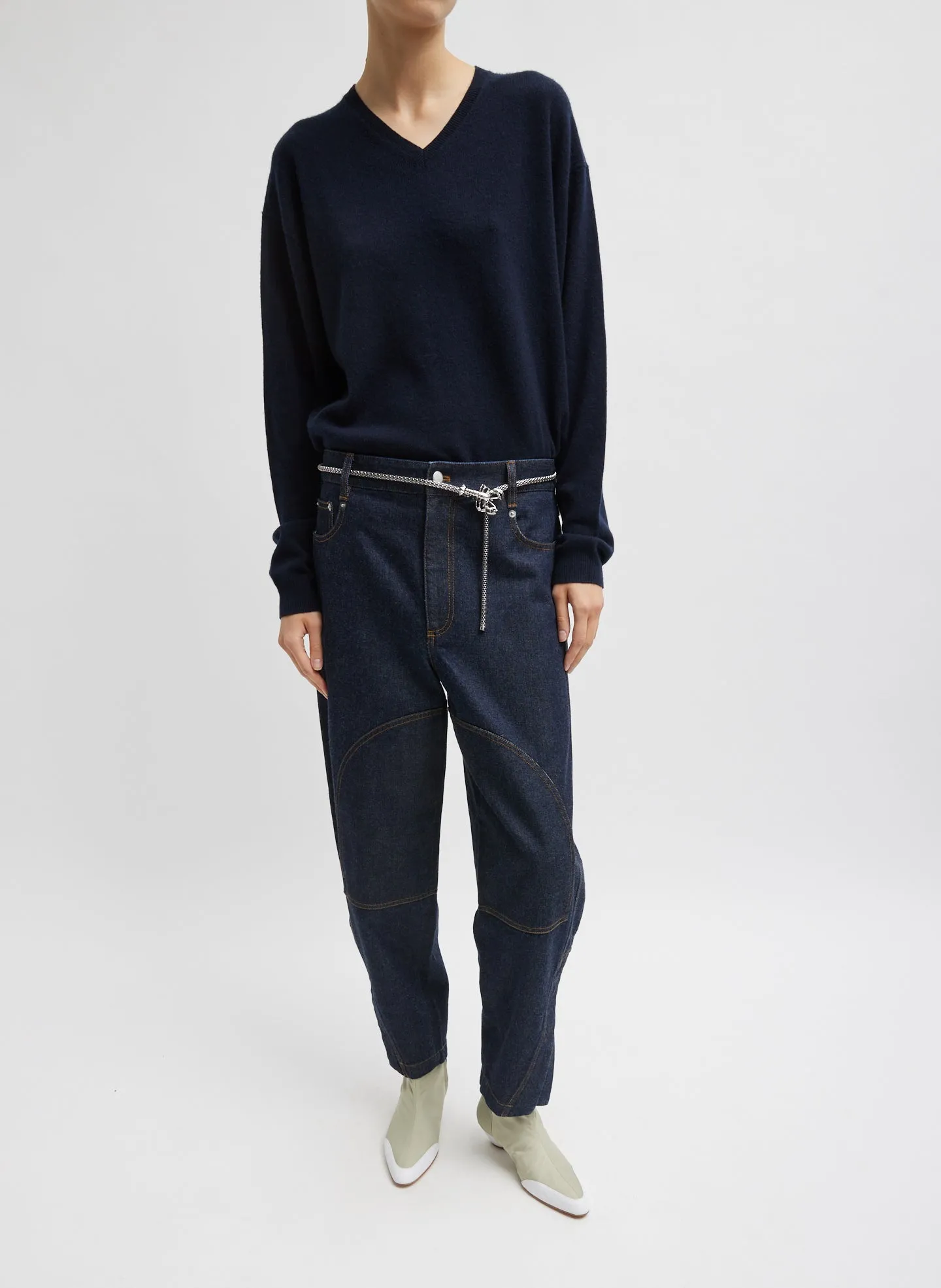 Indigo Denim Earl Jean sold by Tibi product image thumbnail 4