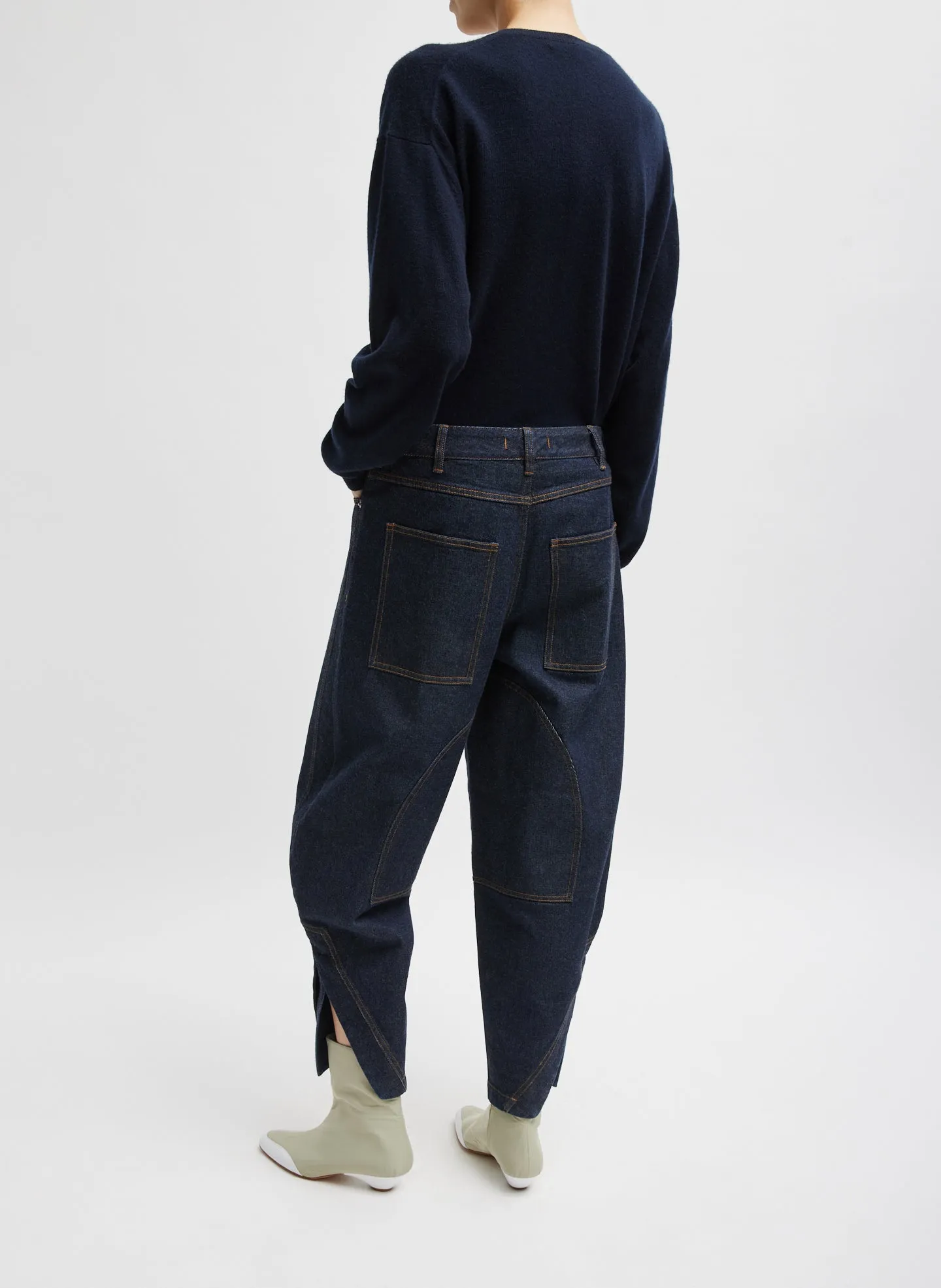 Indigo Denim Earl Jean sold by Tibi product image thumbnail 5