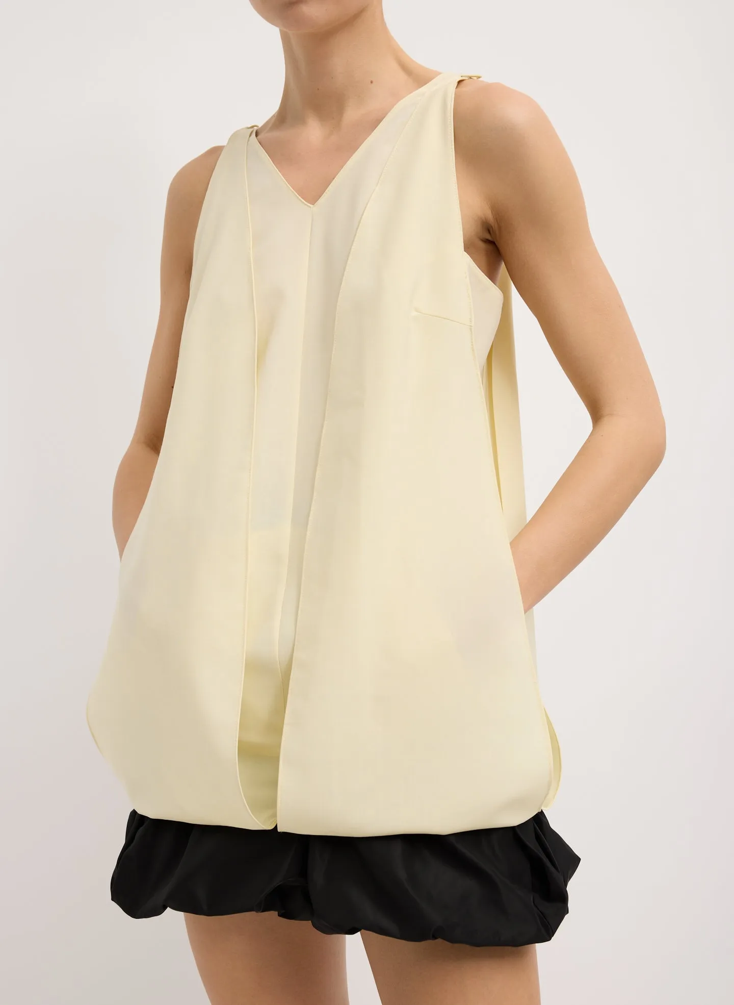 Tropical Wool Sleeveless Paneled Tunic sold by Tibi