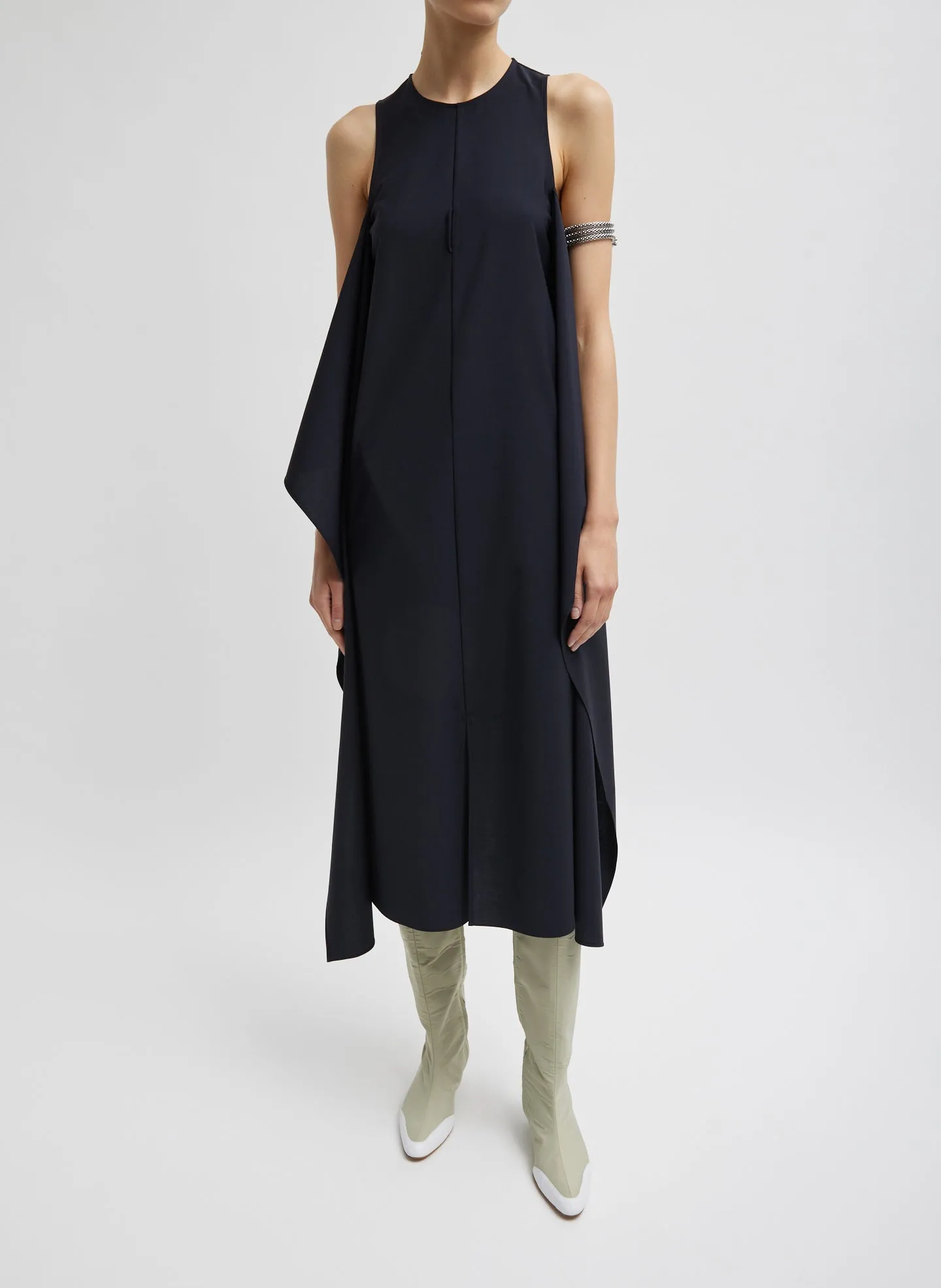 Tropical Wool Tie Front Dress sold by Tibi product image thumbnail 2