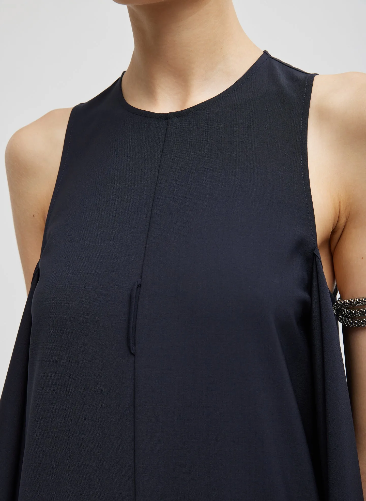 Tropical Wool Tie Front Dress sold by Tibi product image thumbnail 4