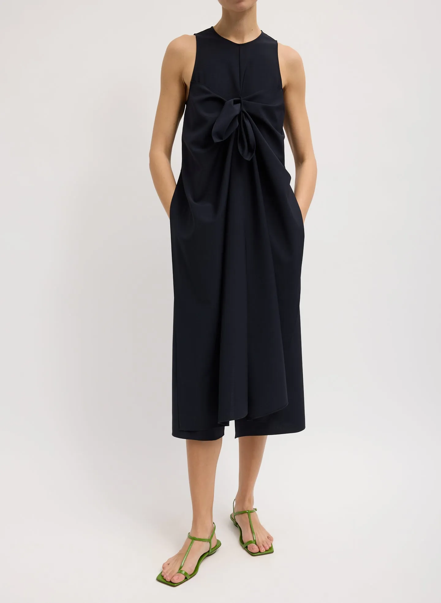Tropical Wool Tie Front Dress sold by Tibi