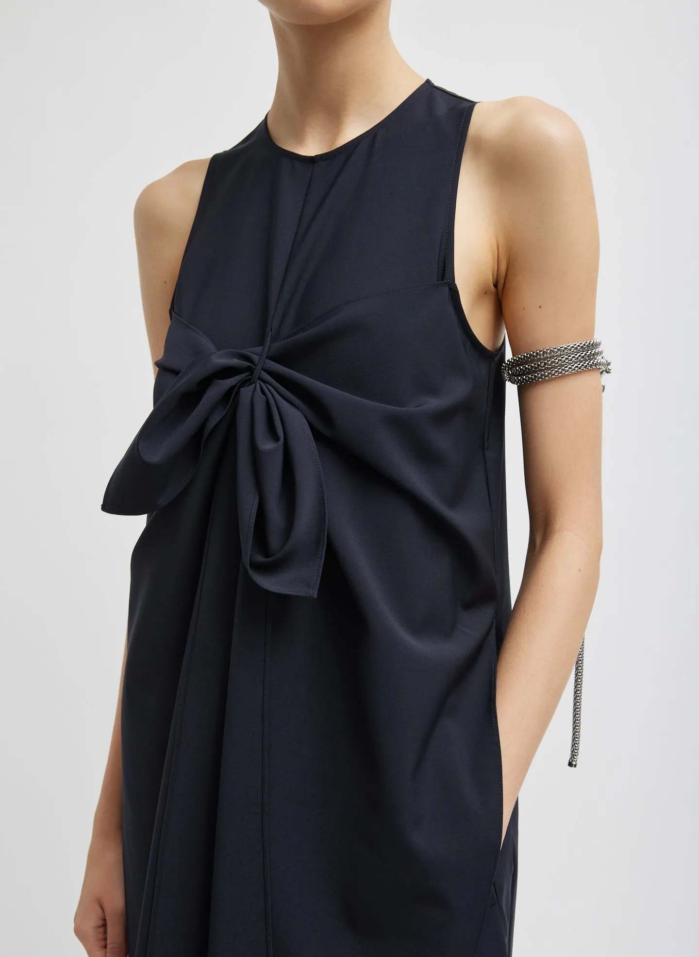 Tropical Wool Tie Front Dress sold by Tibi product image thumbnail 5