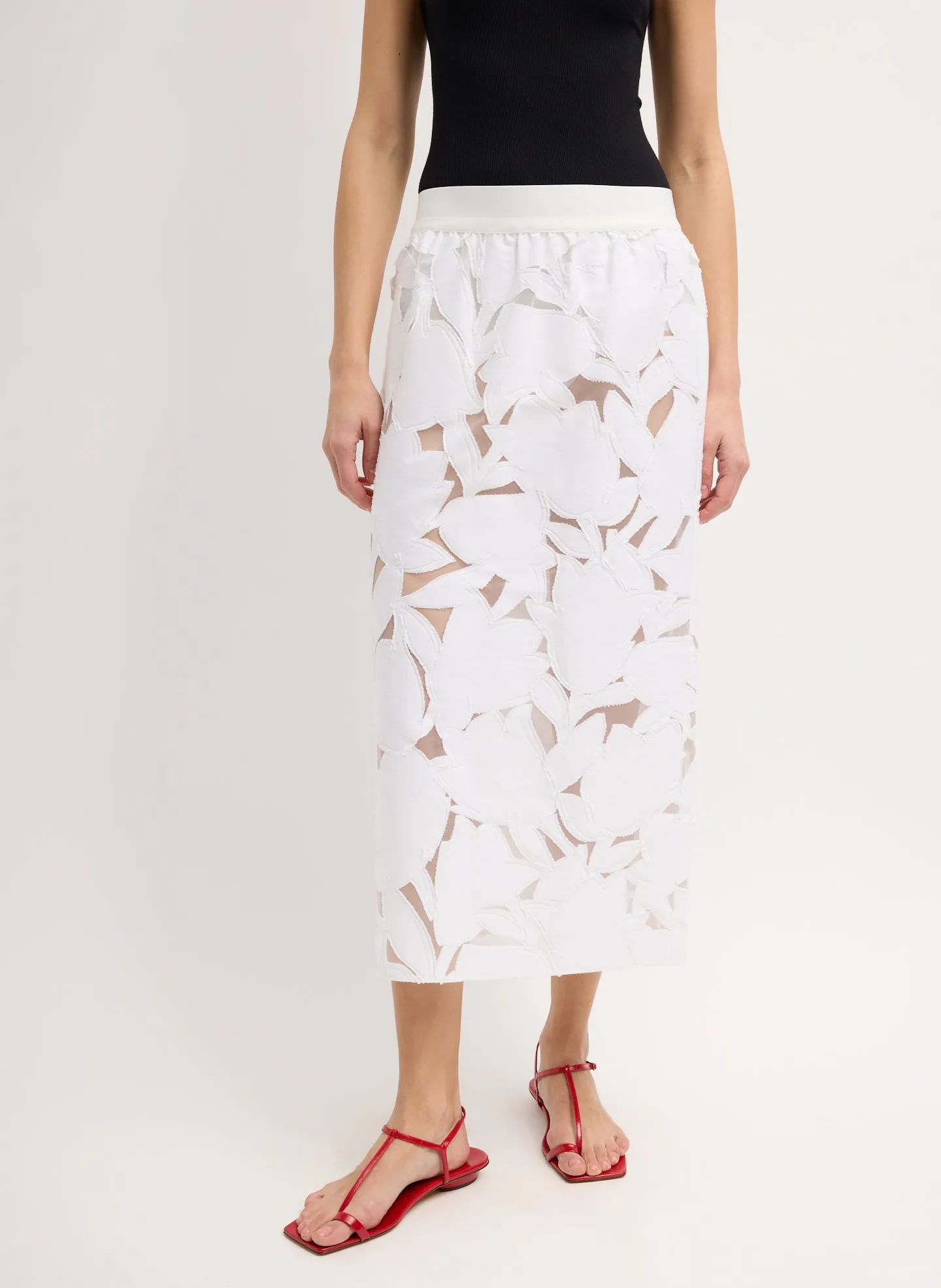 Adelle Fil Coupe Pencil Skirt sold by Tibi product image thumbnail 2
