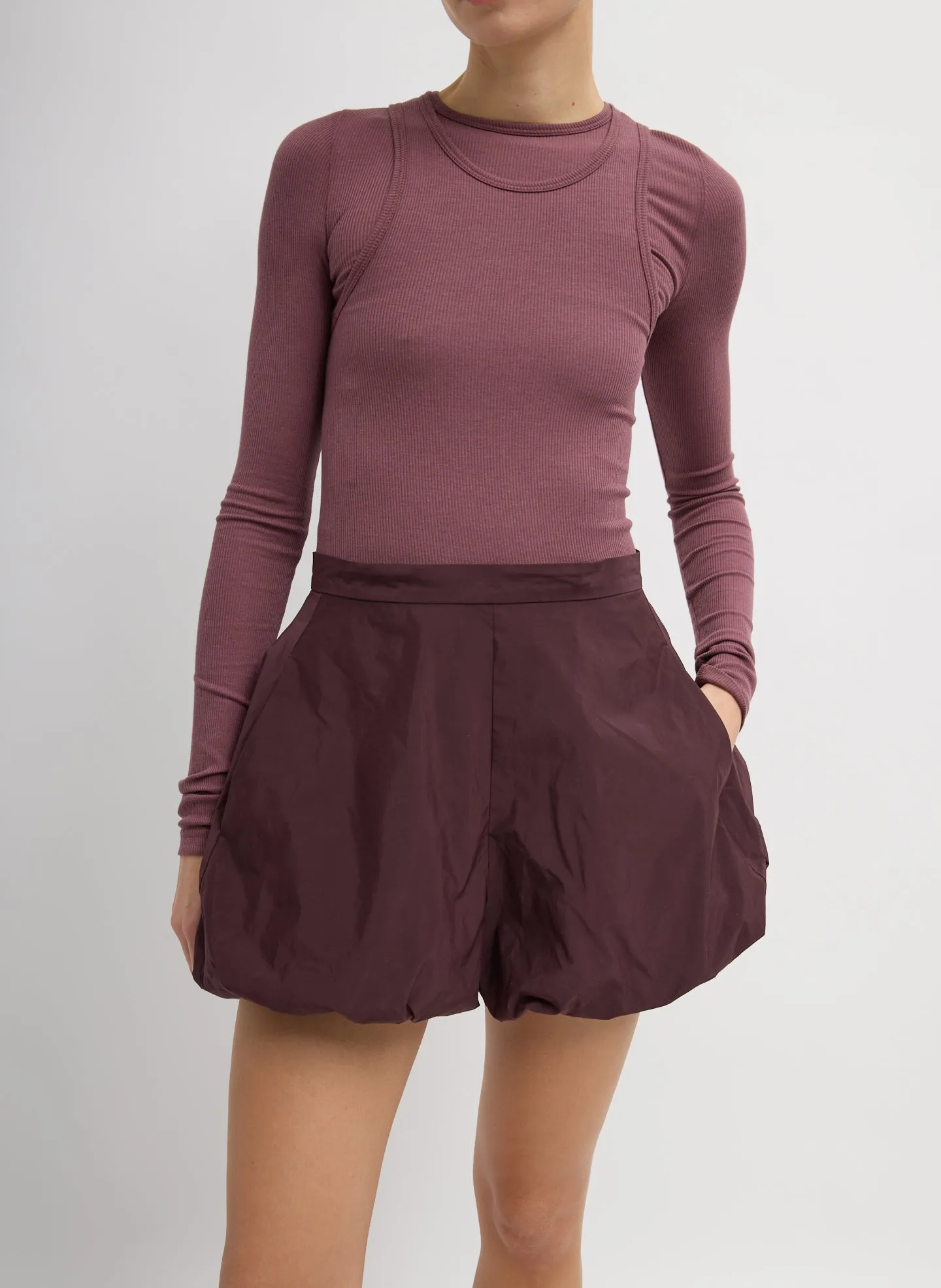 Nylon Bubble Short sold by Tibi product image thumbnail 5