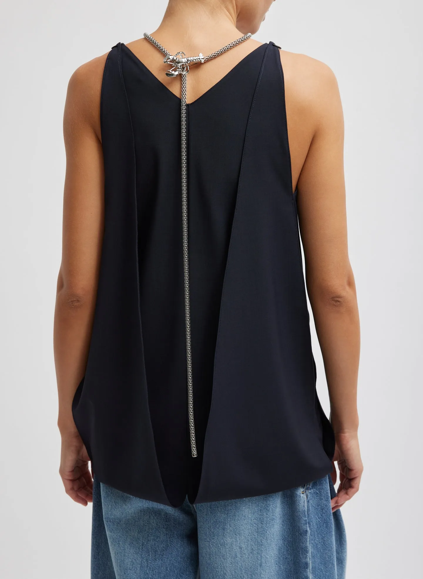 Tropical Wool Sleeveless Paneled Tunic sold by Tibi product image thumbnail 3