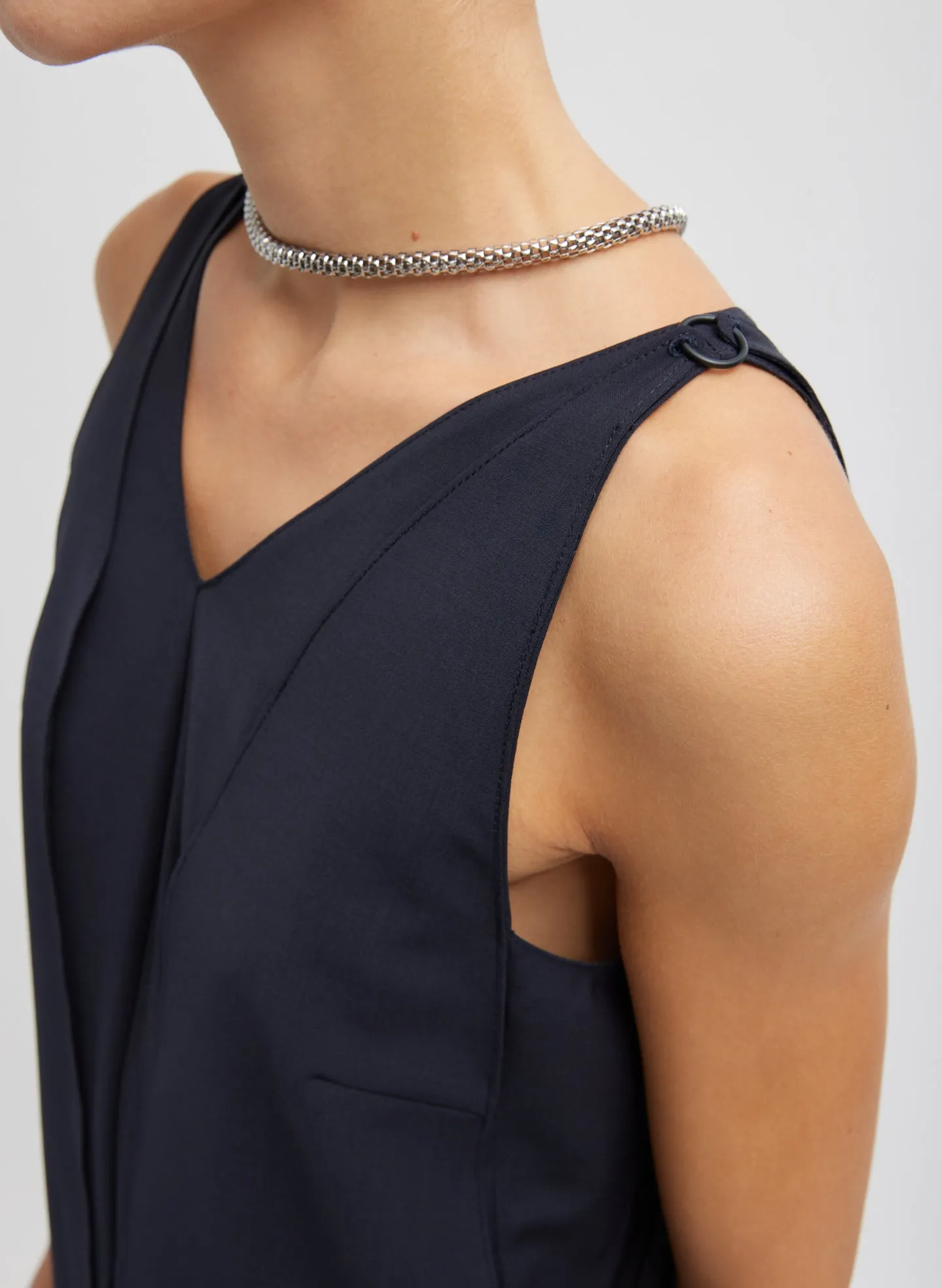 Tropical Wool Sleeveless Paneled Tunic sold by Tibi product image thumbnail 2