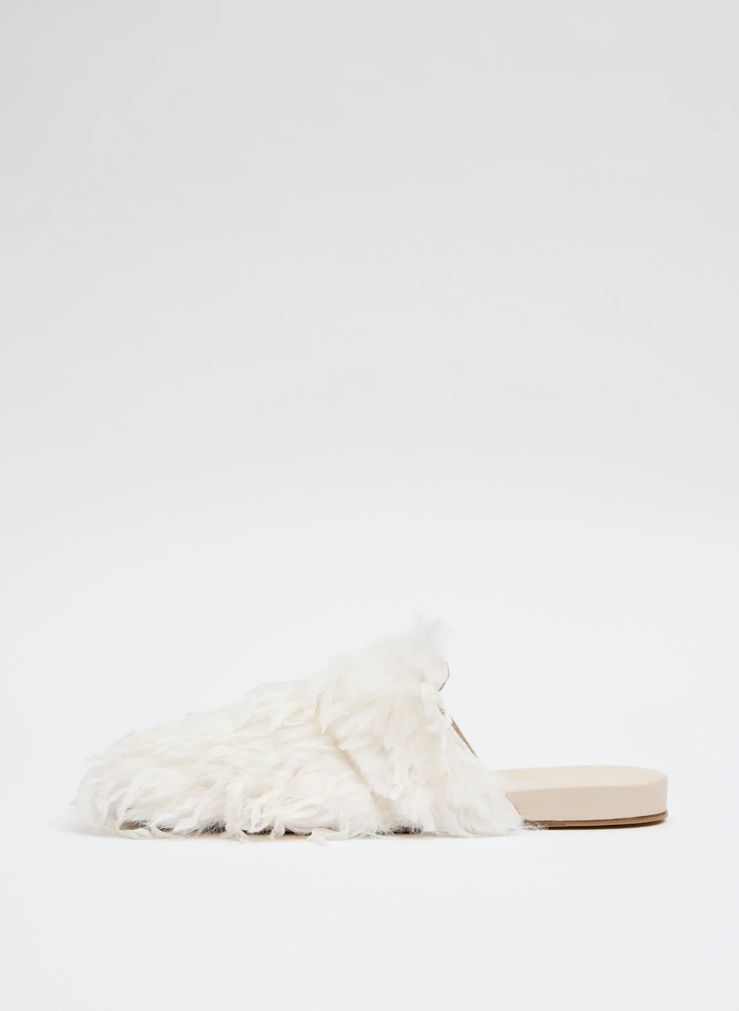 Faux Feather Granger Slide sold by Tibi