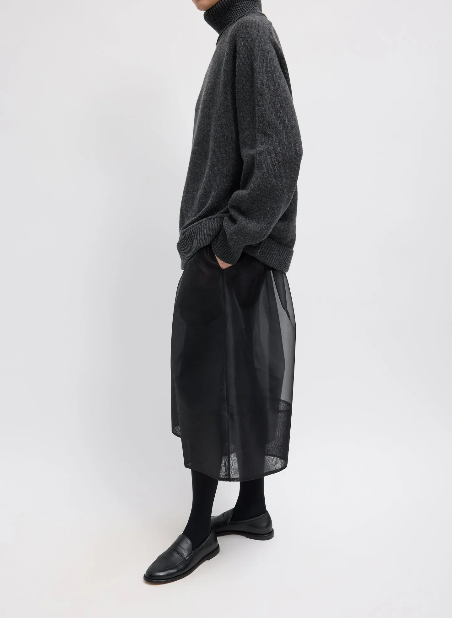 Cashmere Turtleneck Oversized Pullover Sweater sold by Tibi product image thumbnail 4