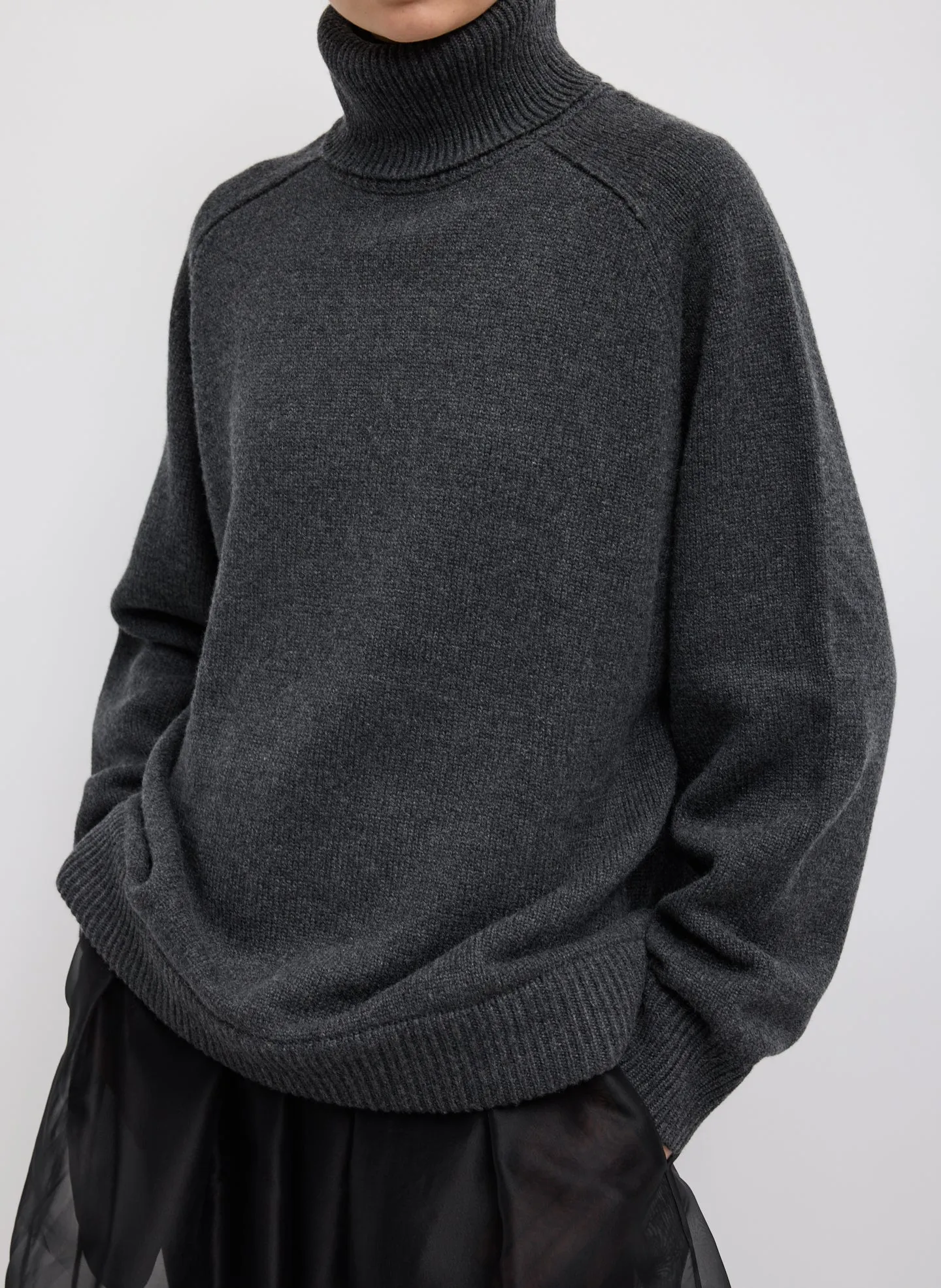 Cashmere Turtleneck Oversized Pullover Sweater sold by Tibi product image thumbnail 2