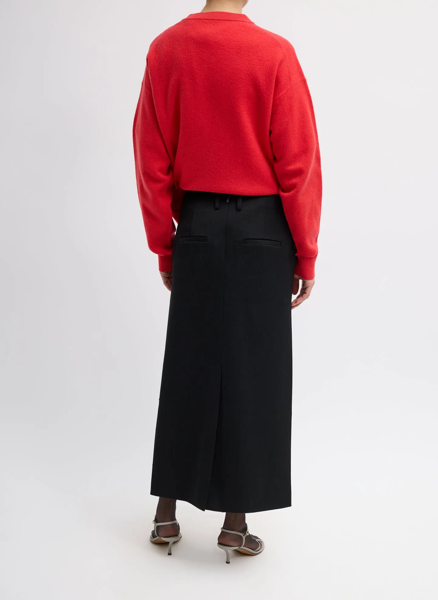 Refined Wool Slub Pencil Skirt sold by Tibi product image thumbnail 4